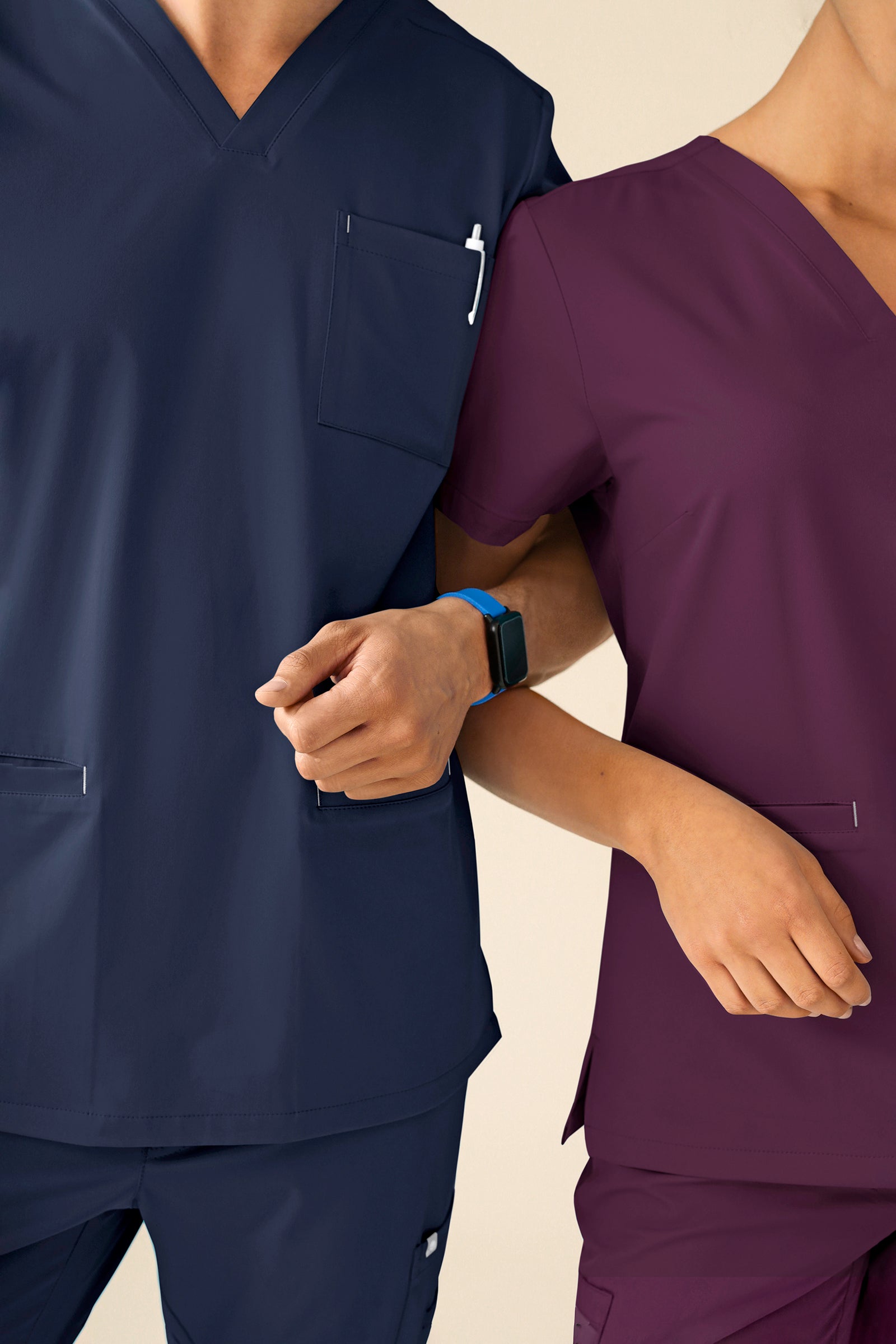 KAERE Tunique Homme - Col V bleu navy