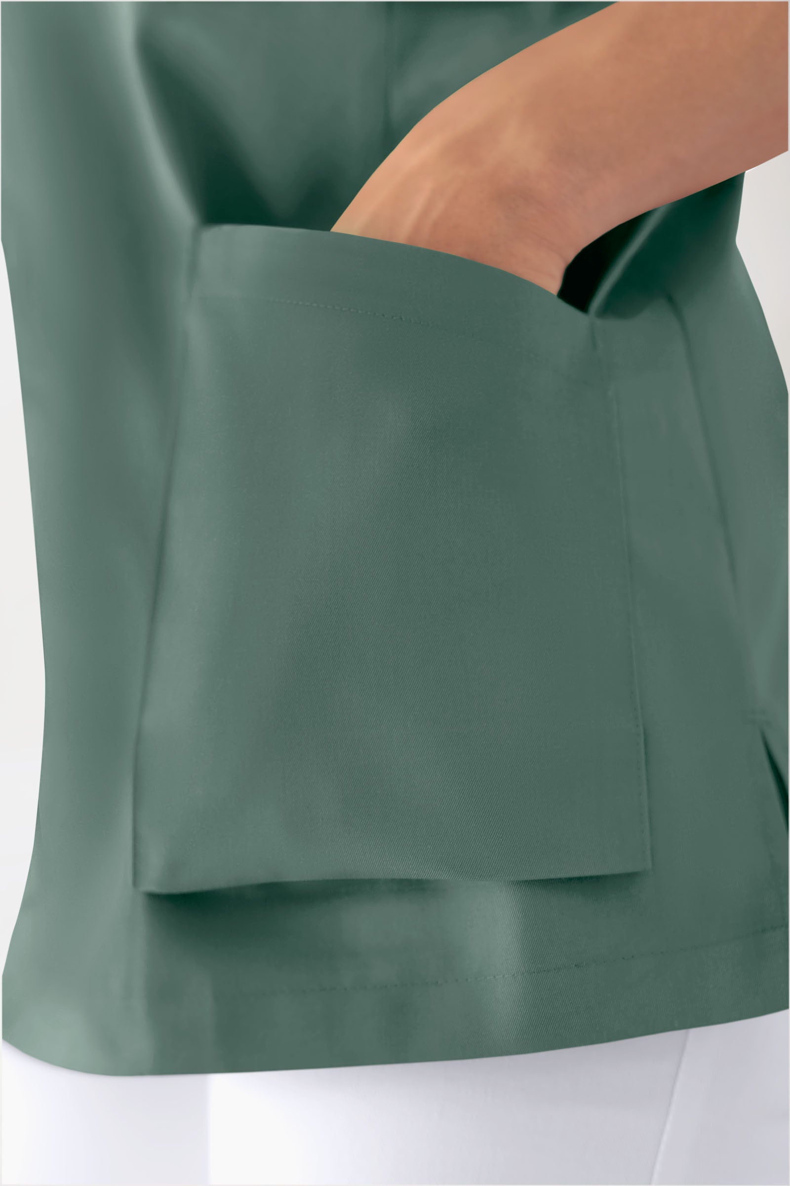 CORE Tunique Homme - Col V vert foncé