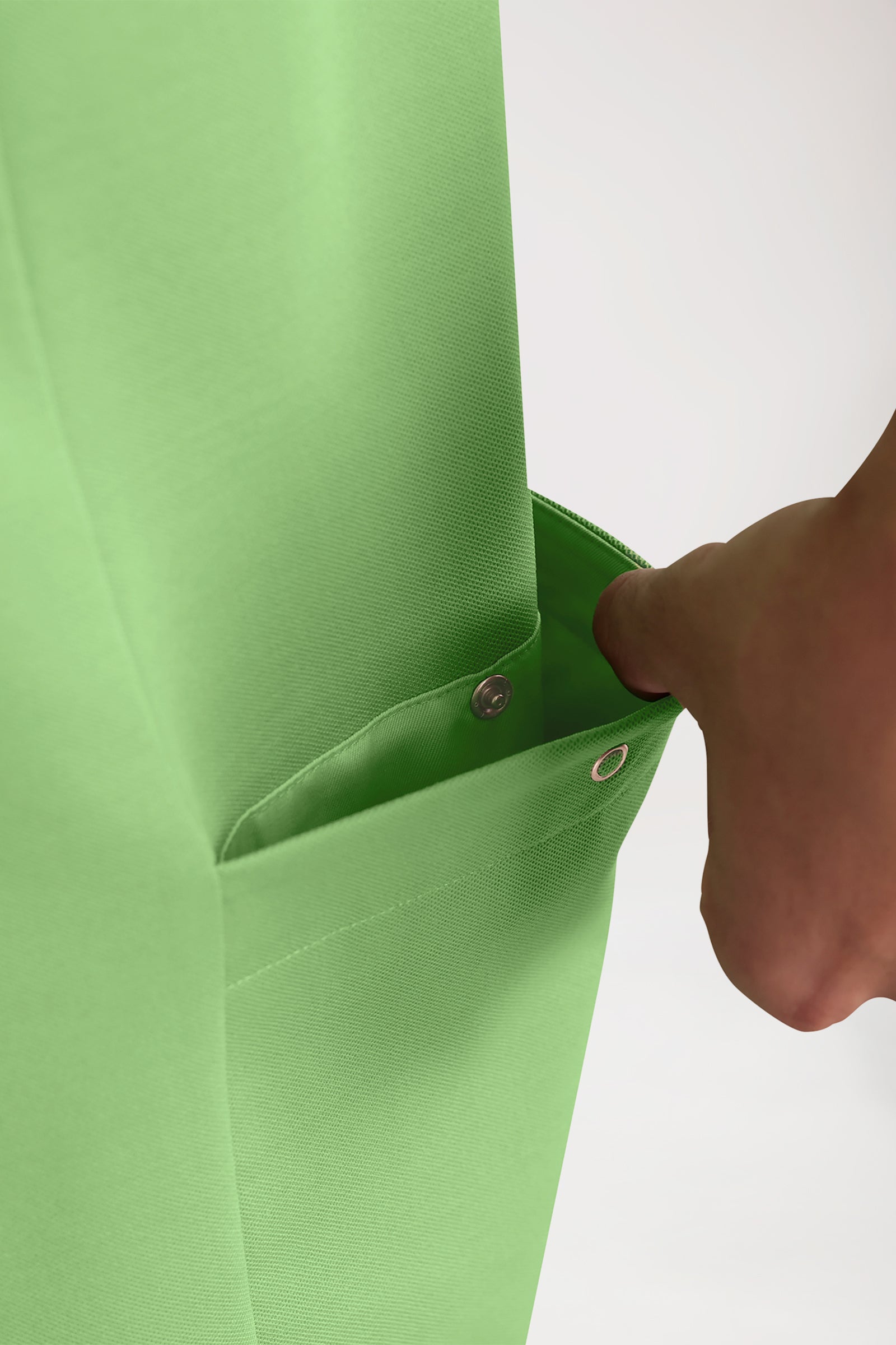 COMFY FLEX Tunique Stretch Homme - Col polo vert pomme