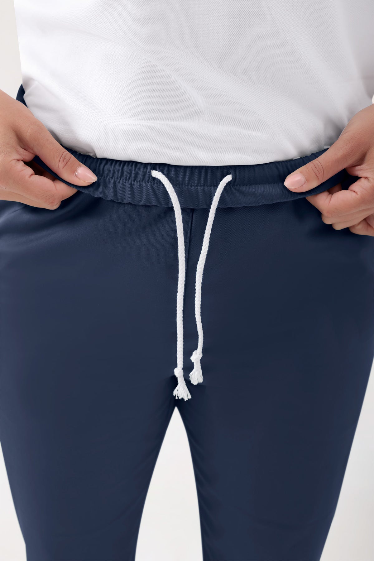 GREEN Pantalon Stretch mixte - Ceinture élastiquée navy