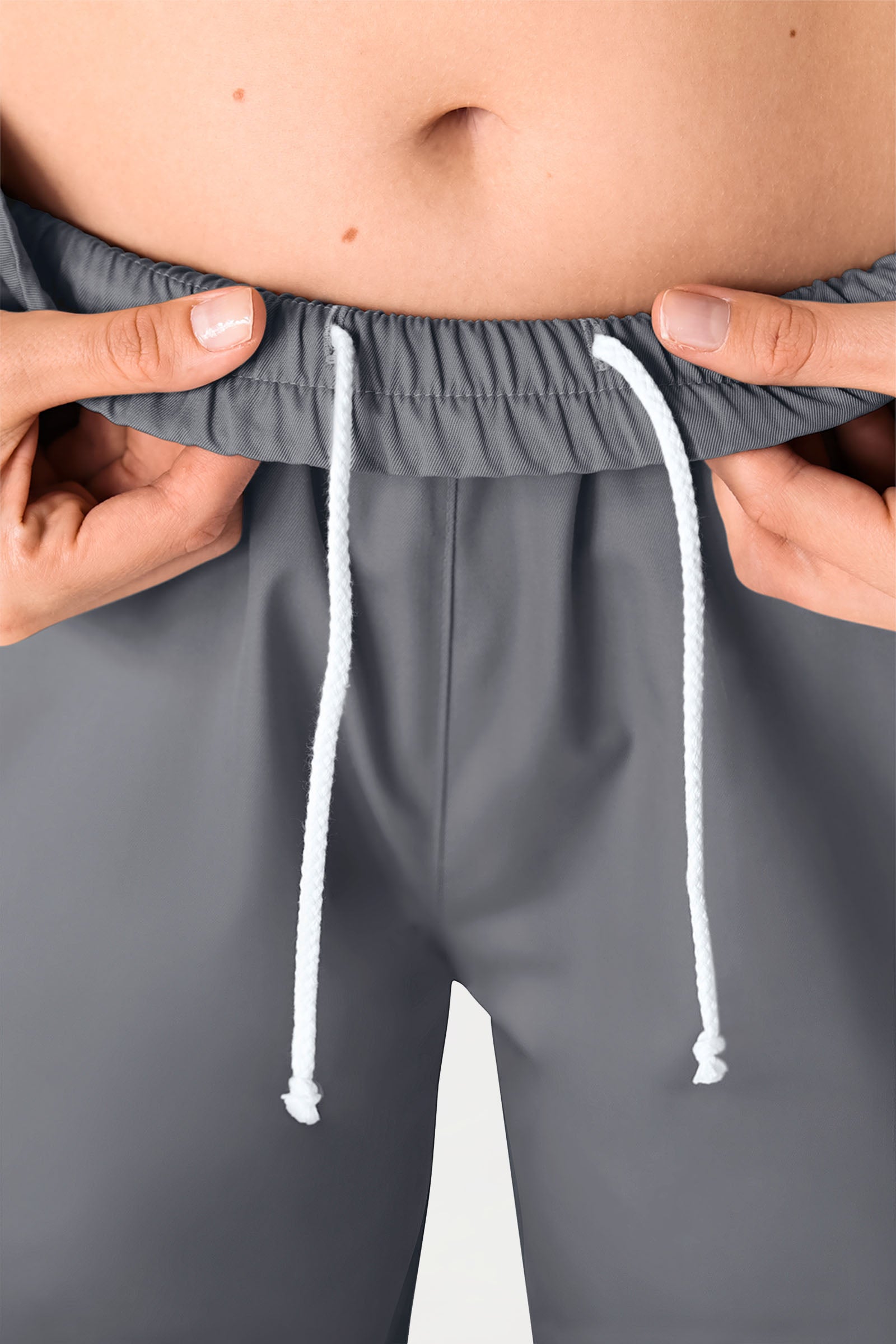 Pantalon mixte - Taille haute galet