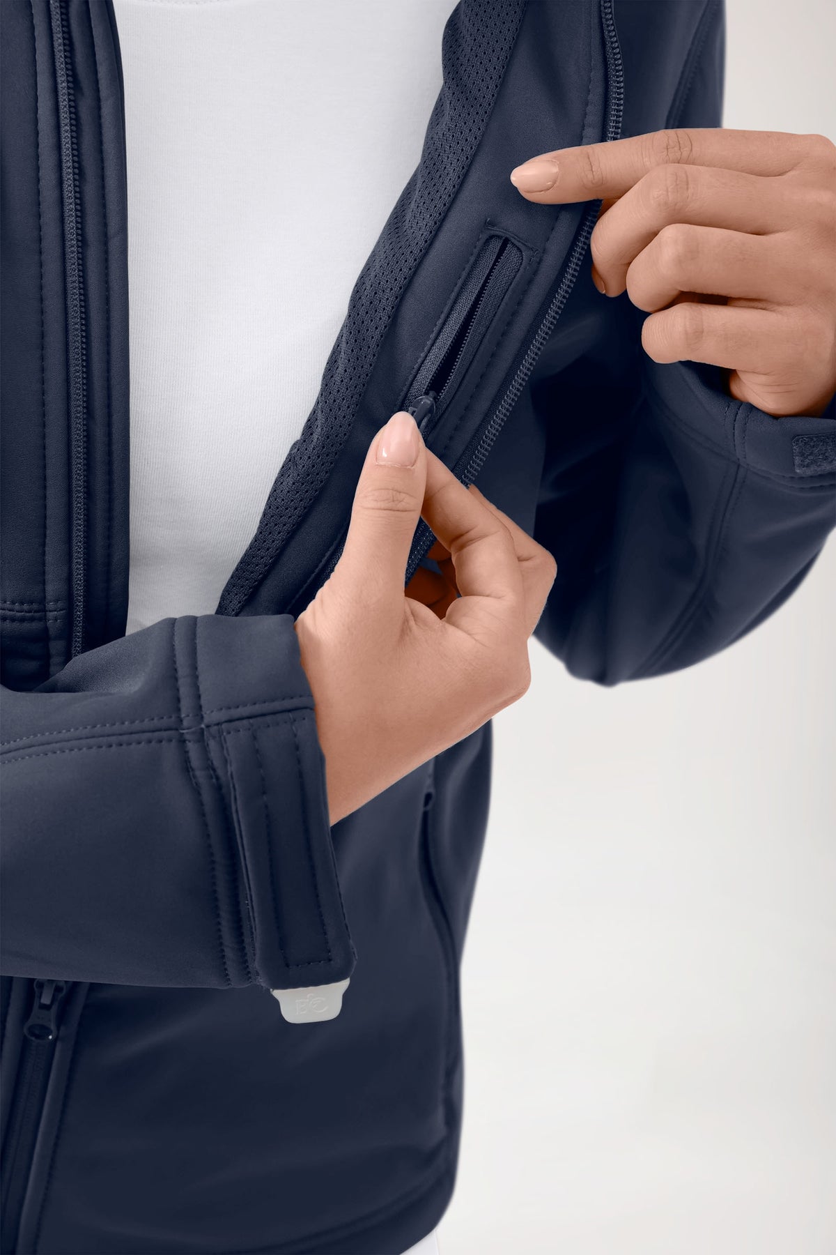 Softshell Veste mixte - à capuche navy