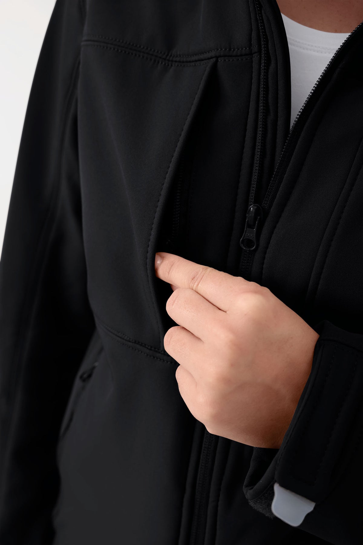 Softshell Veste mixte - à capuche noir