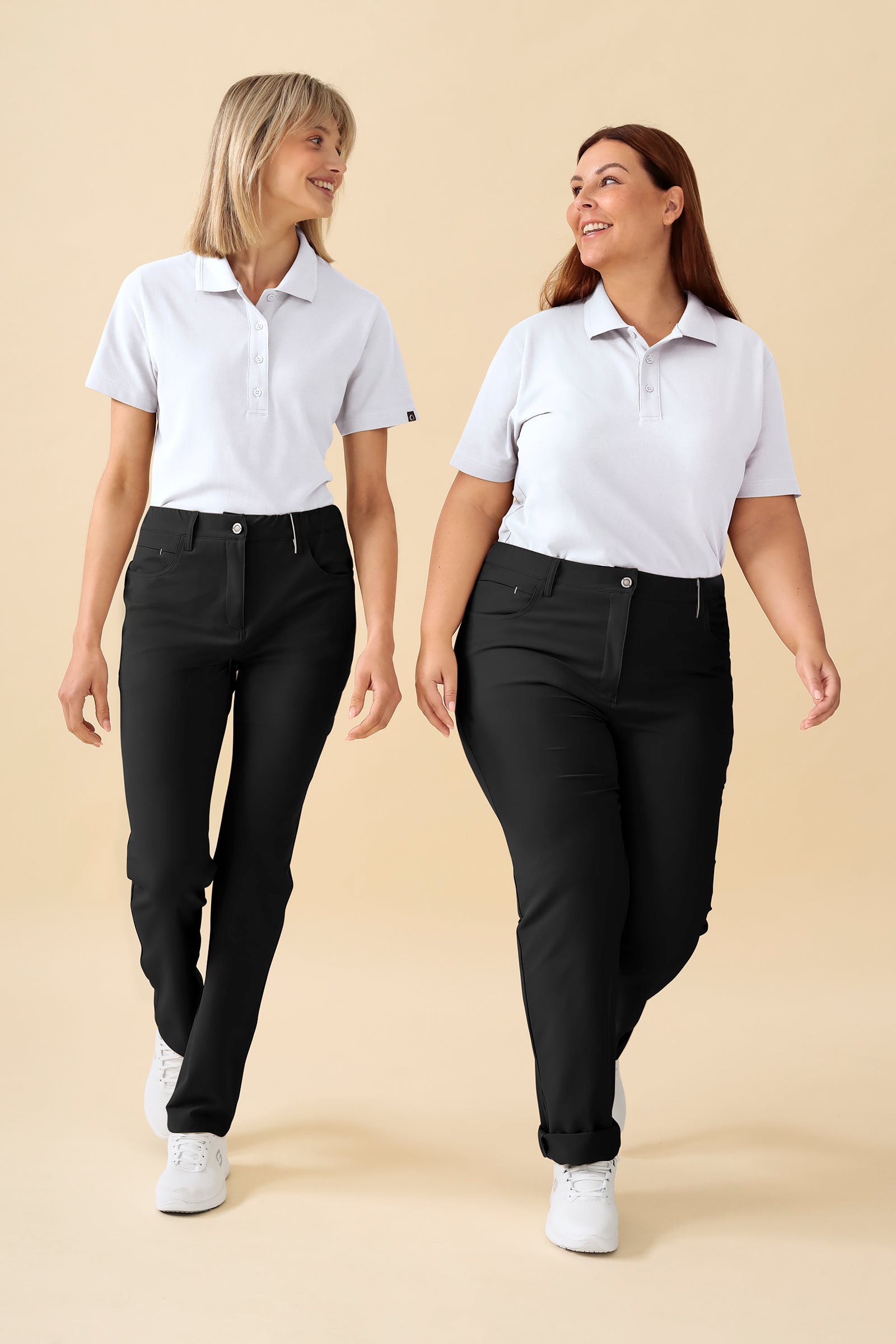 KAERE Pantalon Femme - 5 poches noir