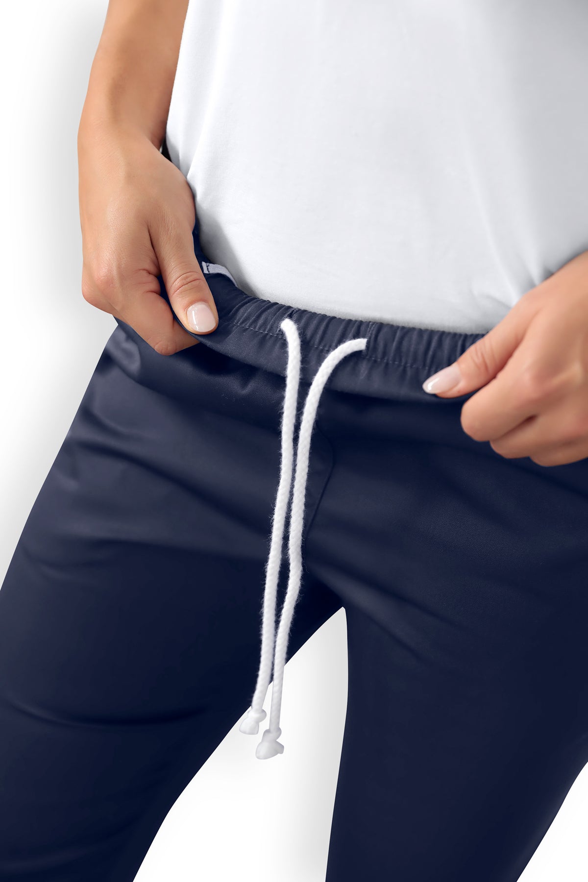 Pantalon mixte - Taille haute encre