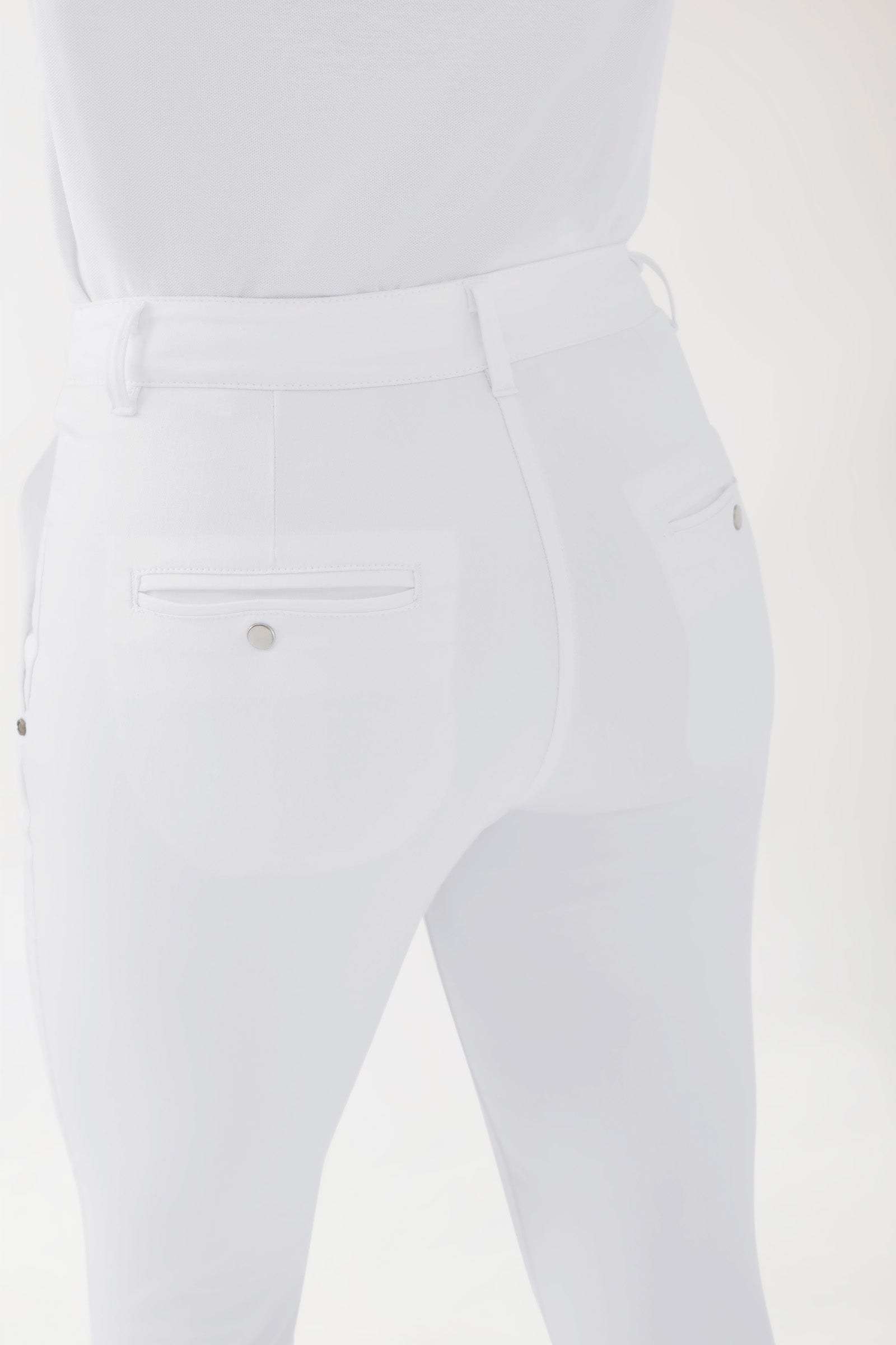 COMFY FLEX Pantalon Femme - Style Chino blanc