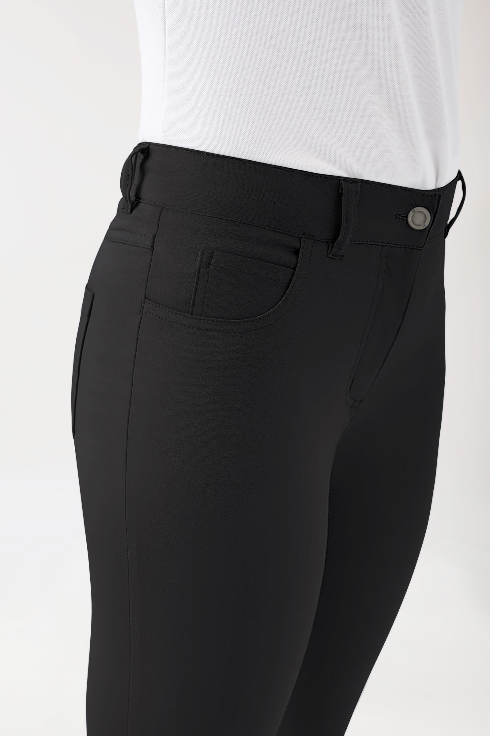 COMFY FLEX Pantalon 5 poches Femme - Jambe slim noir