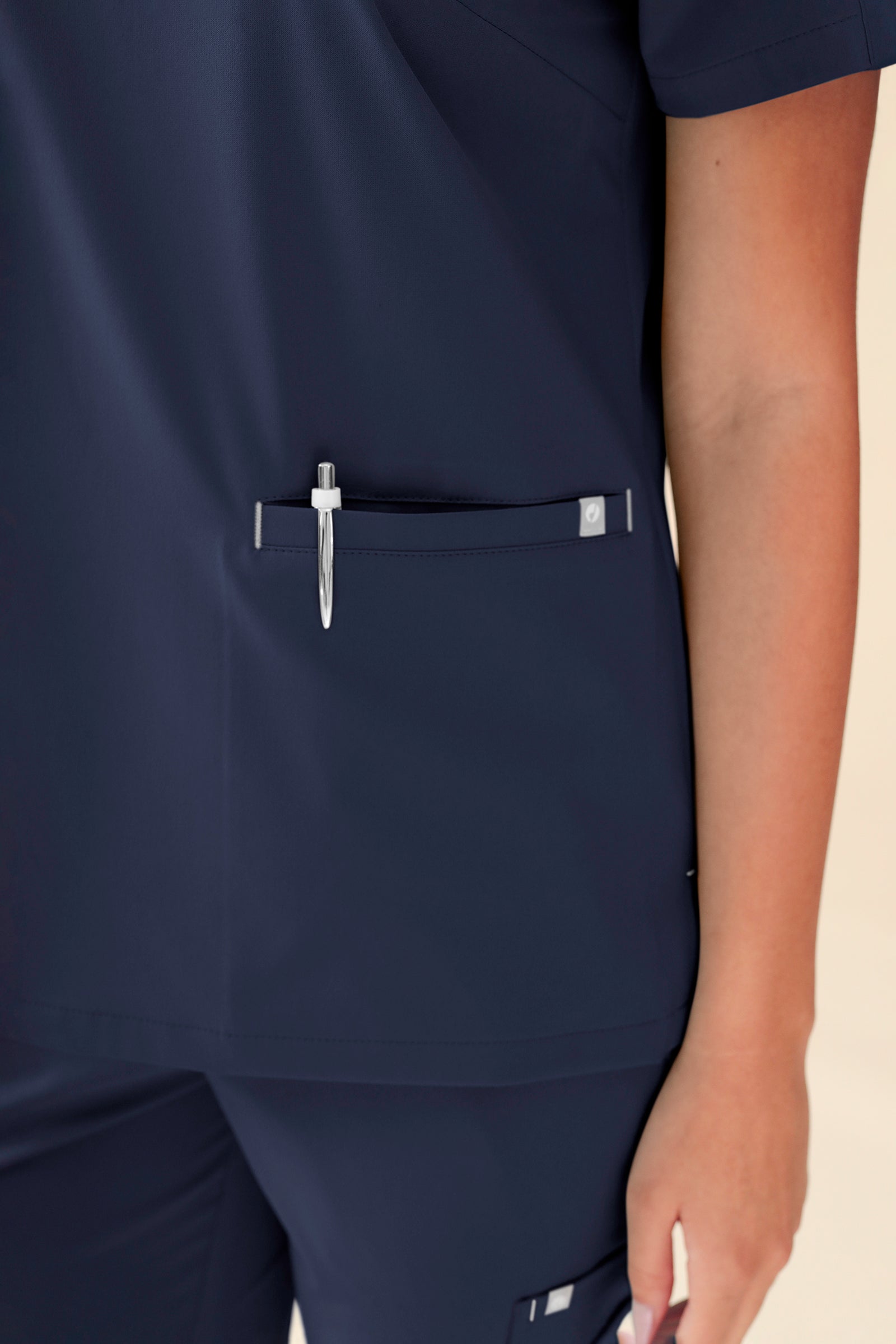KAERE Tunique Femme - Décolleté V bleu navy