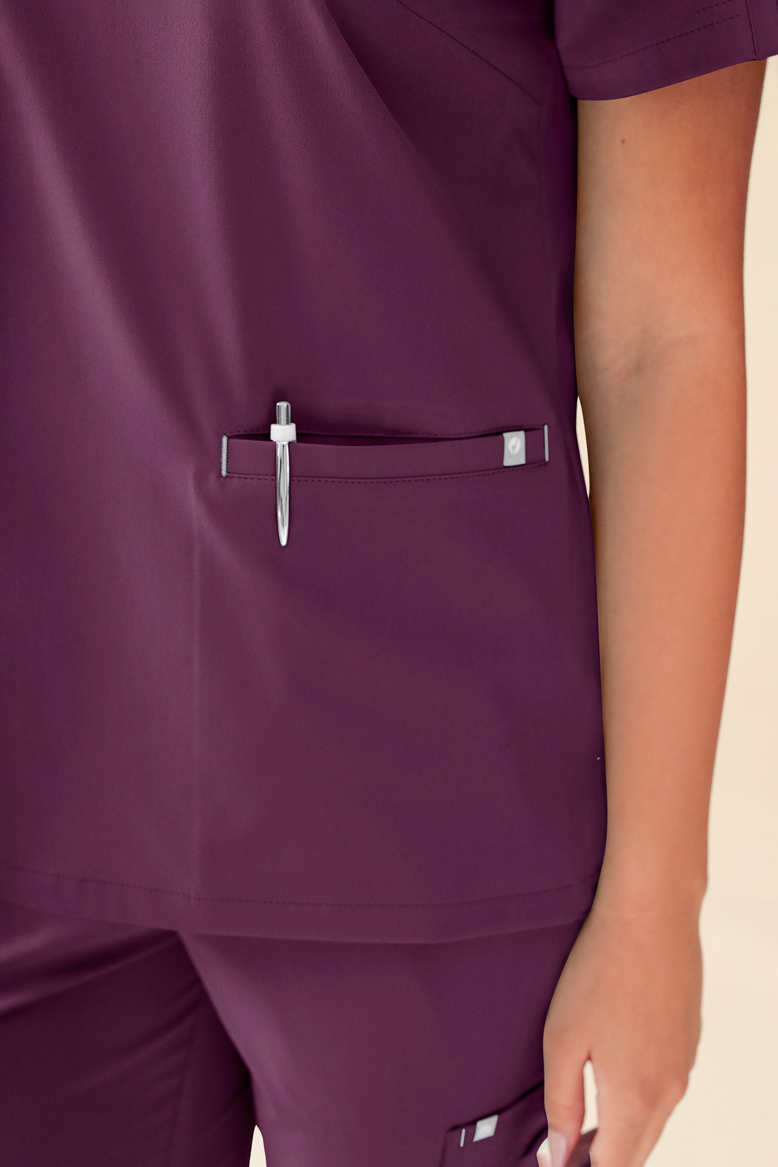 KAERE Tunique Femme - Décolleté V prune