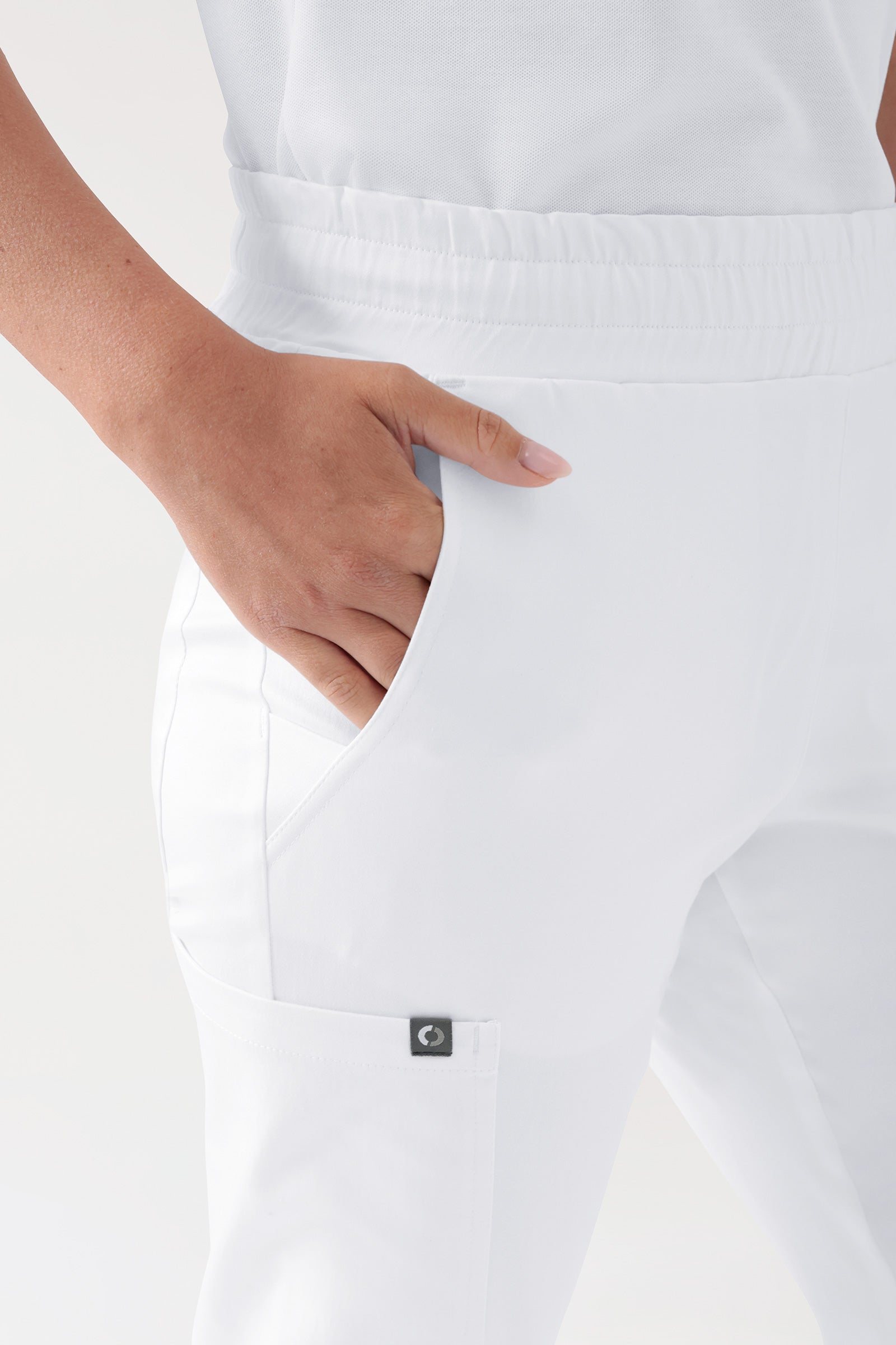 COMFY FLEX Pantalon Stretch mixte - bermuda blanc