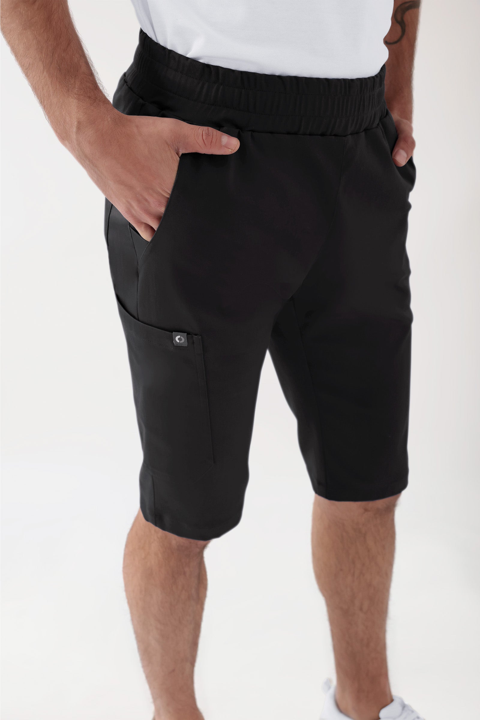 COMFY FLEX Pantalon Stretch mixte - bermuda noir
