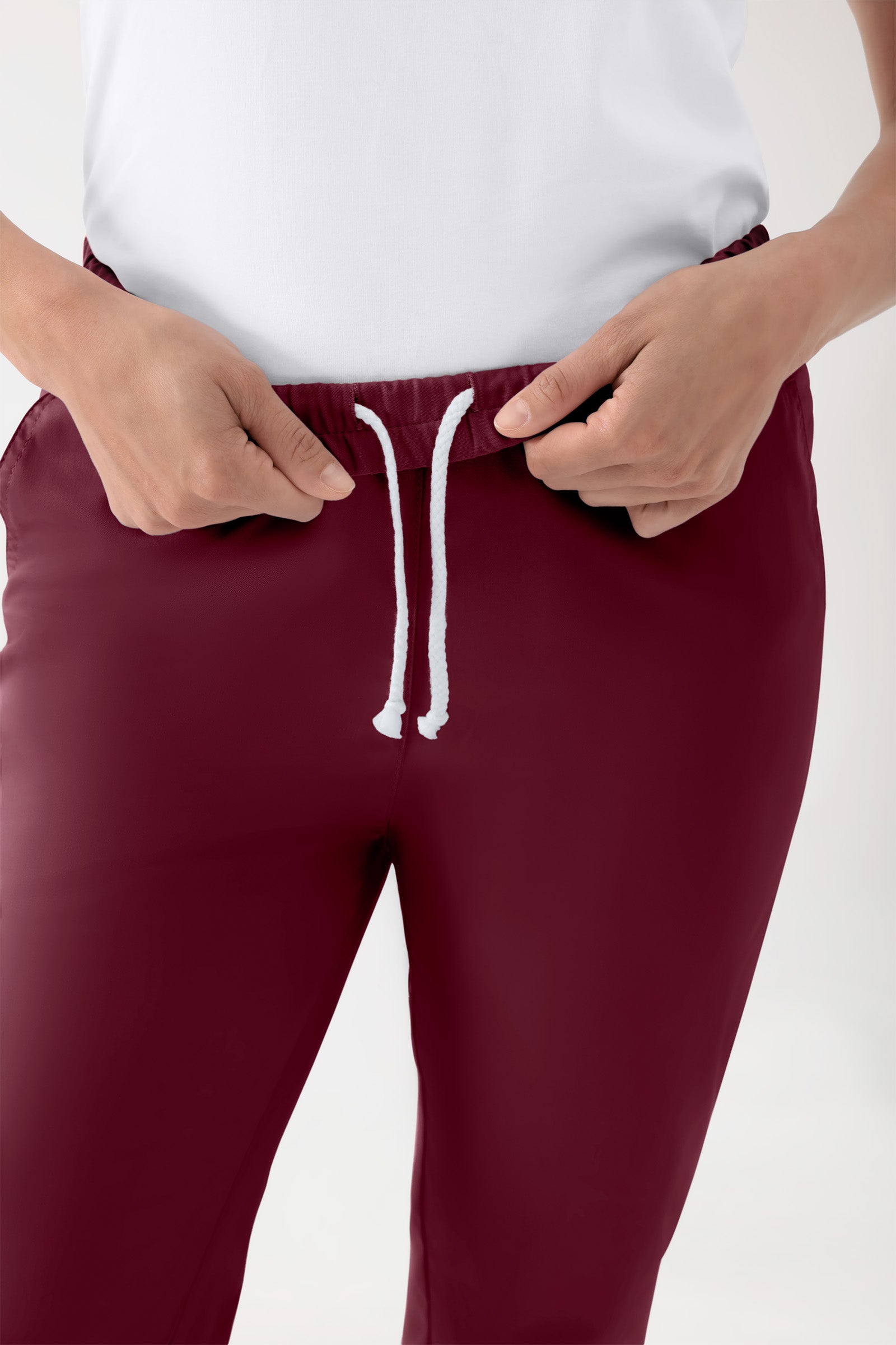 CORE Pantalon mixte - Taille haute bordeaux