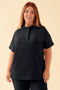 KAERE Tunique Femme - Col officier noir