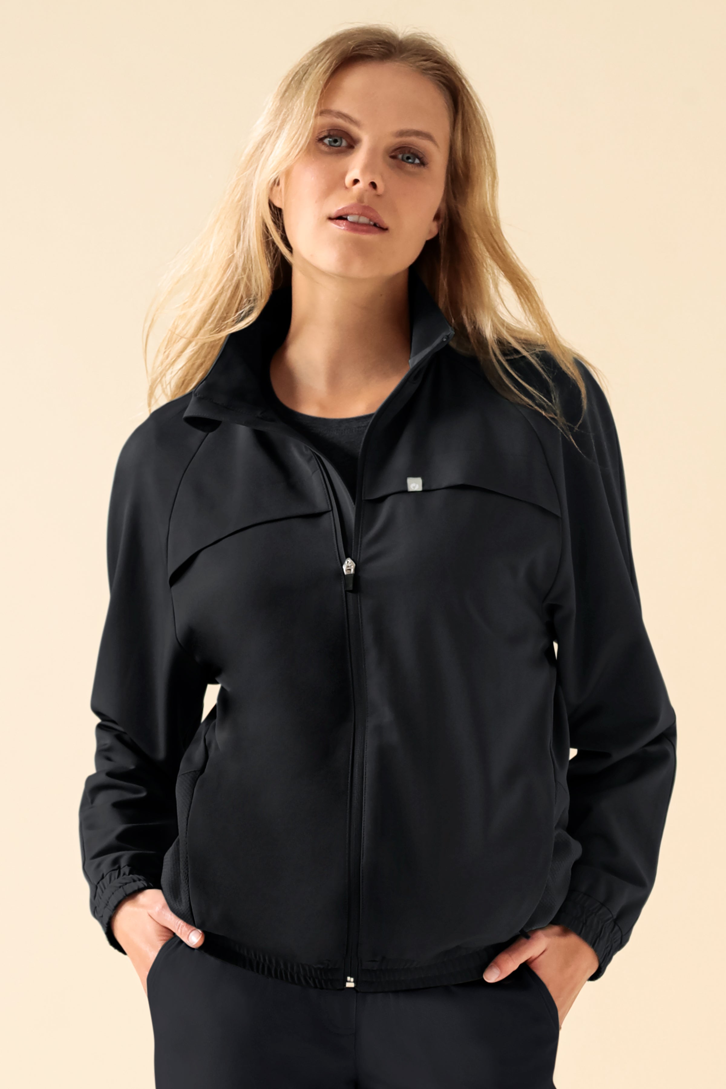 KAERE Veste blouson Femme - Poignet élastiqué noir