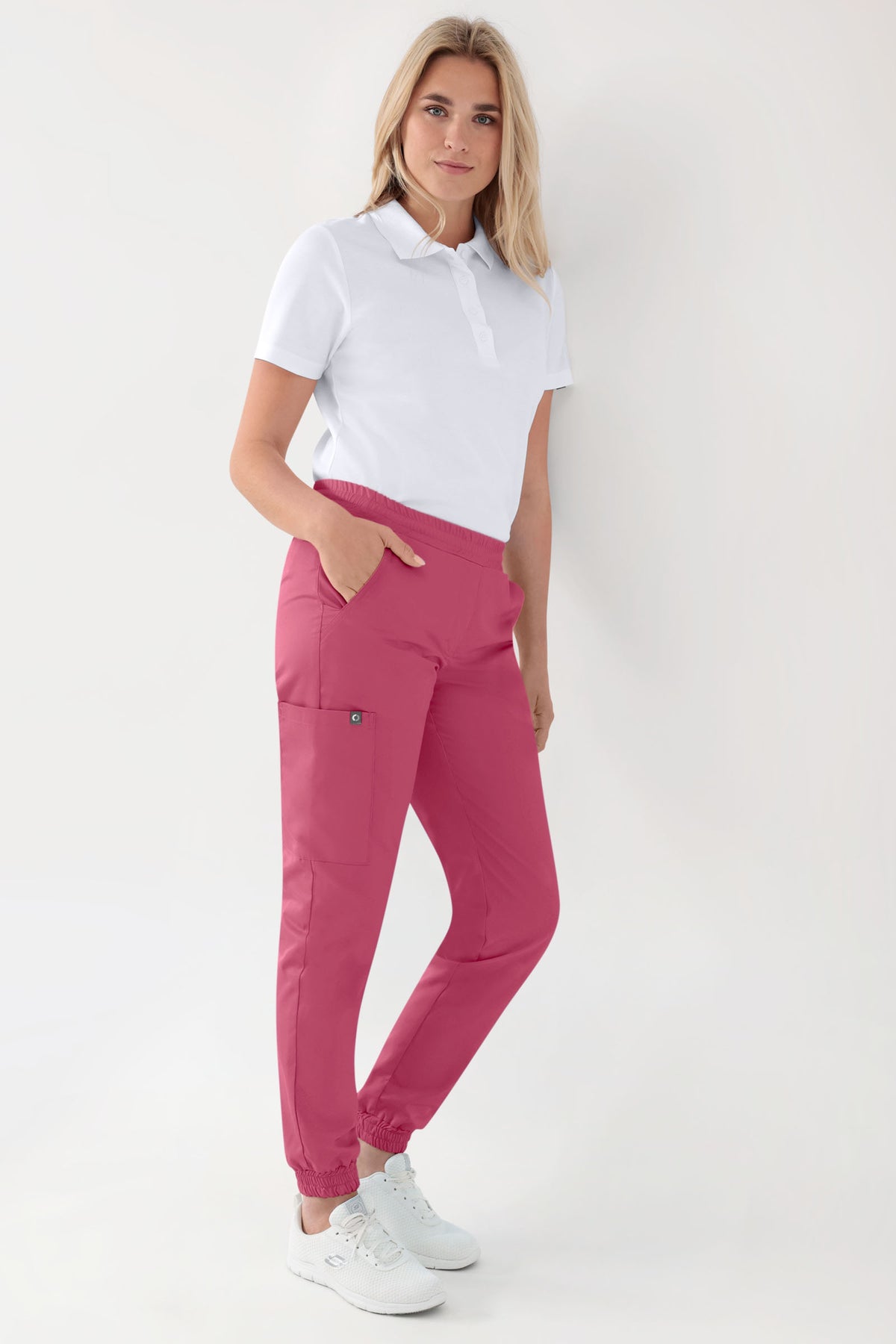 GREEN Pantalon Stretch Femme - Style Jogpant bois de rose, Vue de face