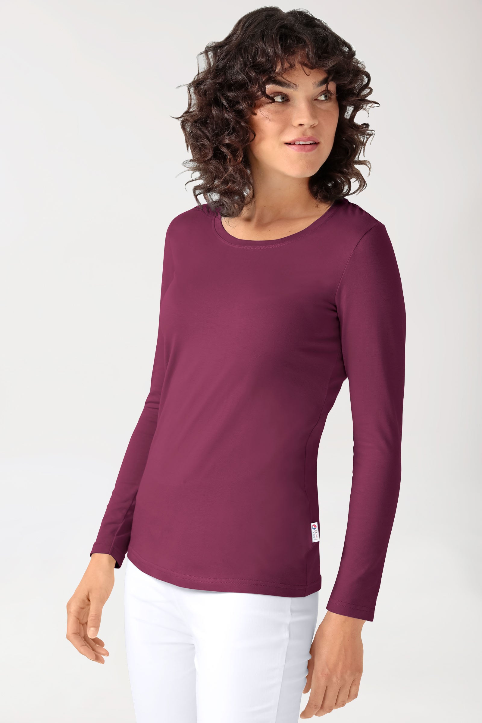 CORE T-shirt Femme - manche longue berry, Vue de face