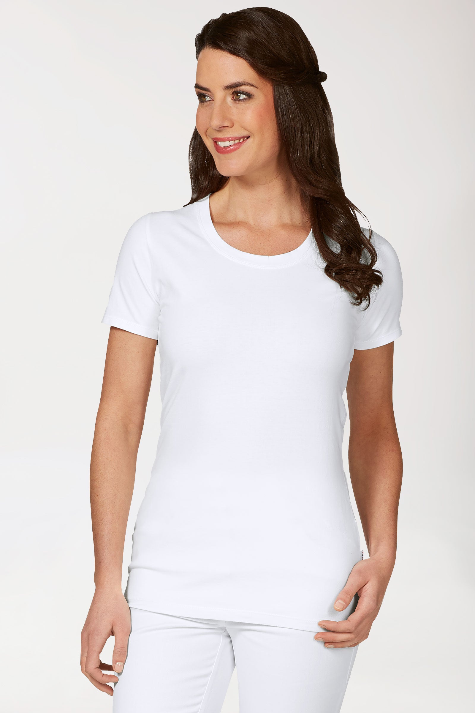 CORE T-shirt Femme - Encolure ronde blanc
