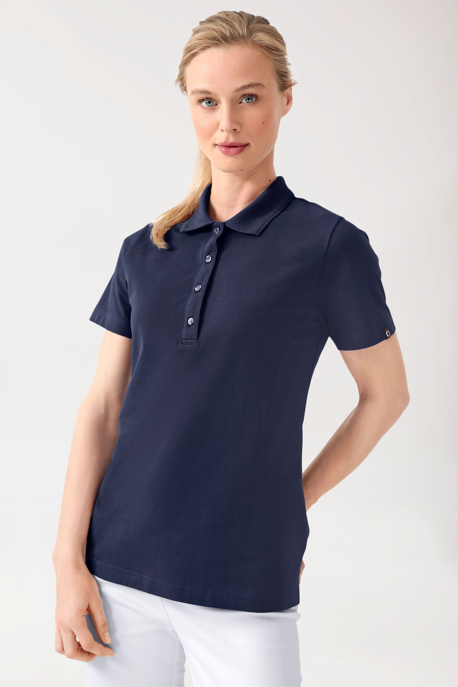 COMFY FLEX Shirt Stretch Femme - Col polo navy