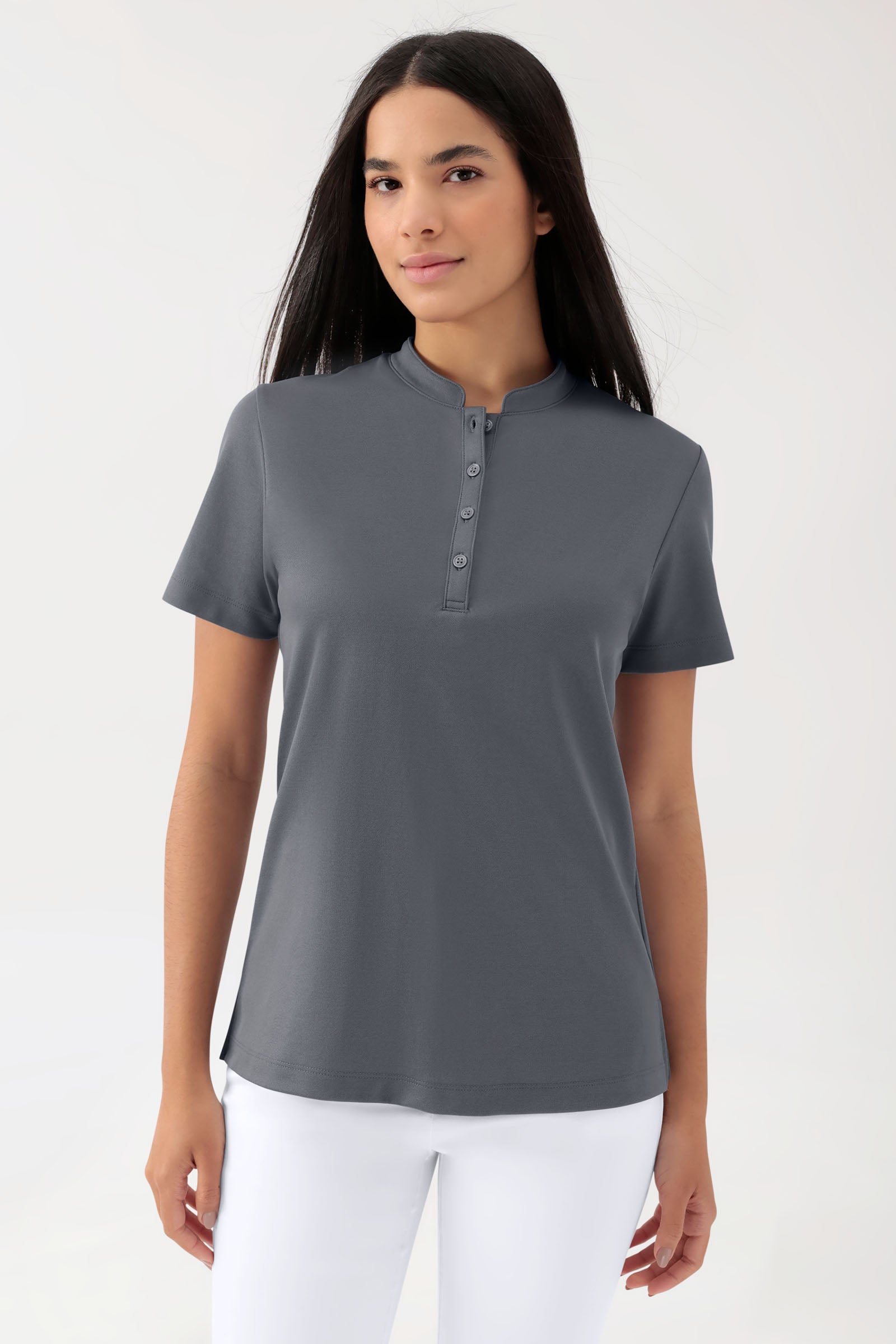 COMFY FLEX Shirt Stretch Femme - Col officier galet, Vue de face