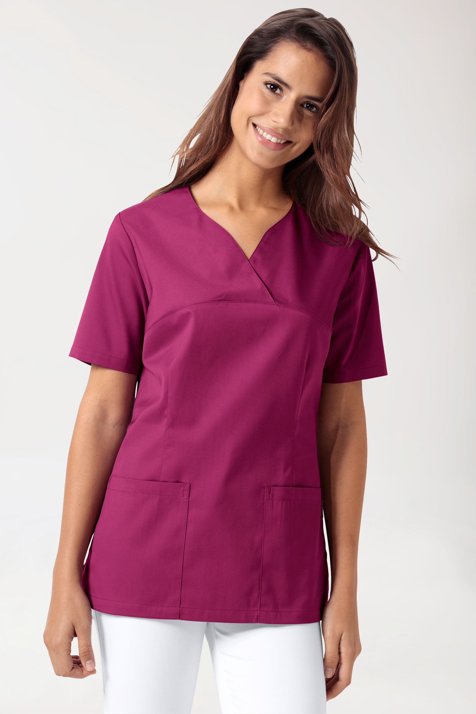 CORE Tunique Femme - Décolleté Cœur berry