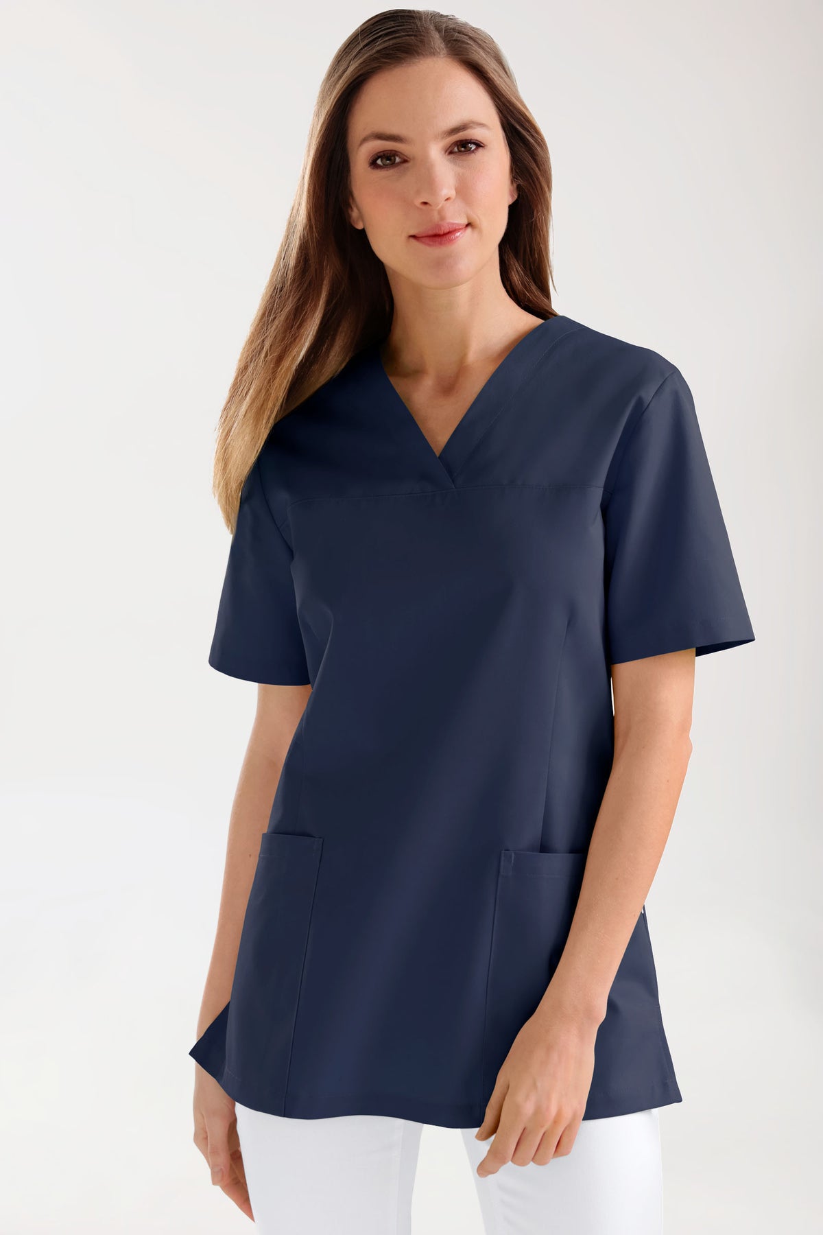 JUST STRONG Tunique Femme - Décolleté V bleu navy
