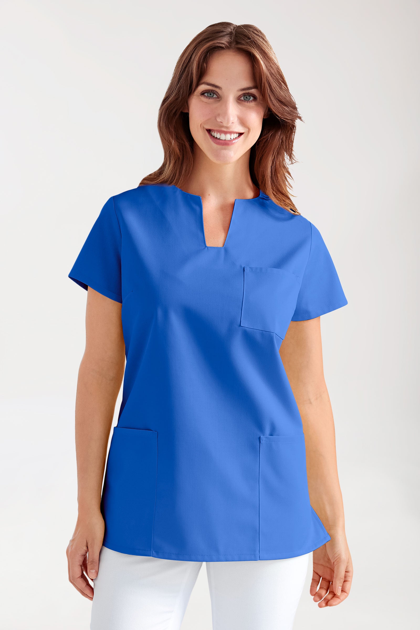 JUST STRONG Tunique Femme - Décolleté carré bleu roi