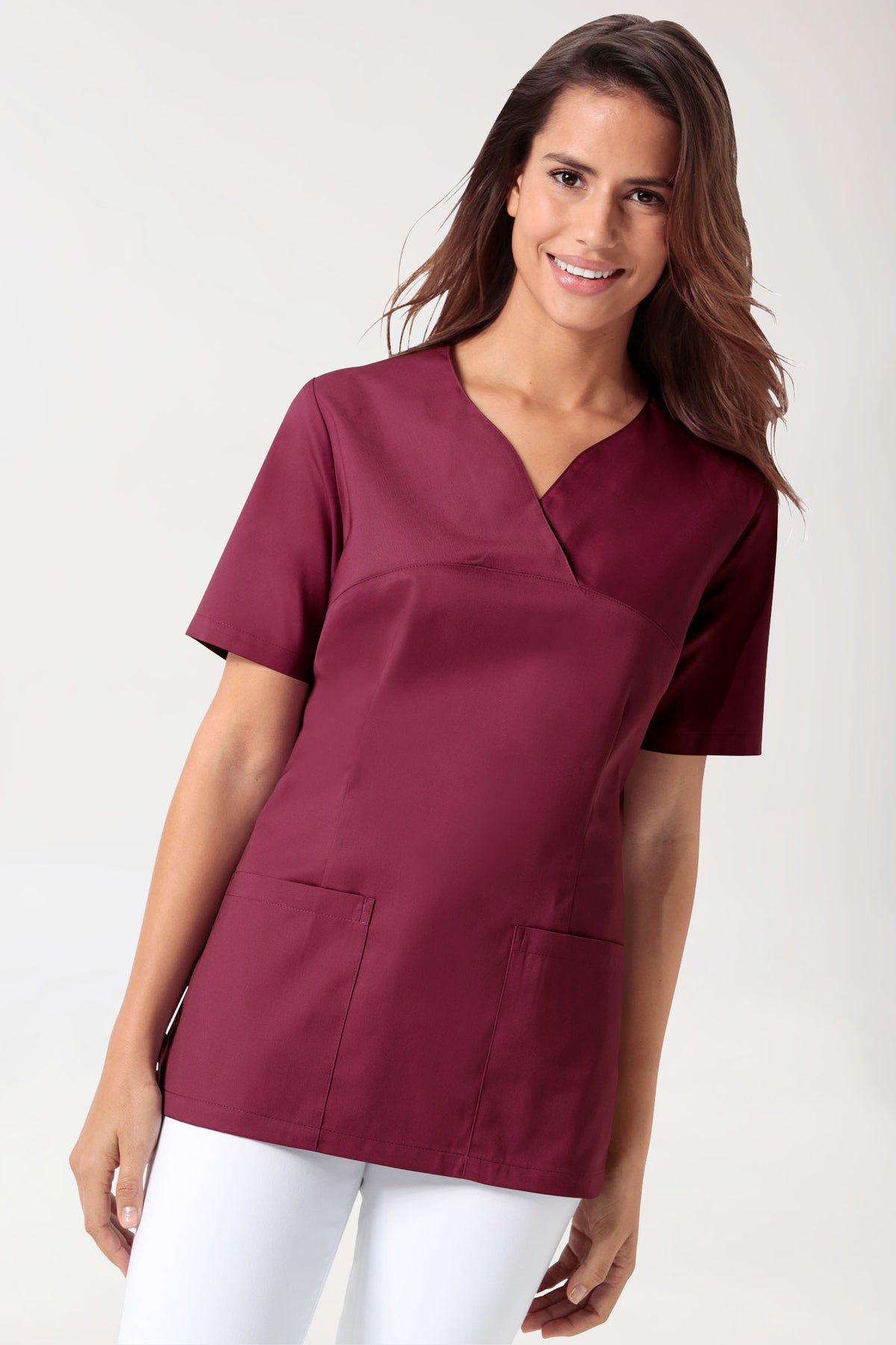 CORE Tunique Femme - Décolleté Cœur bordeaux