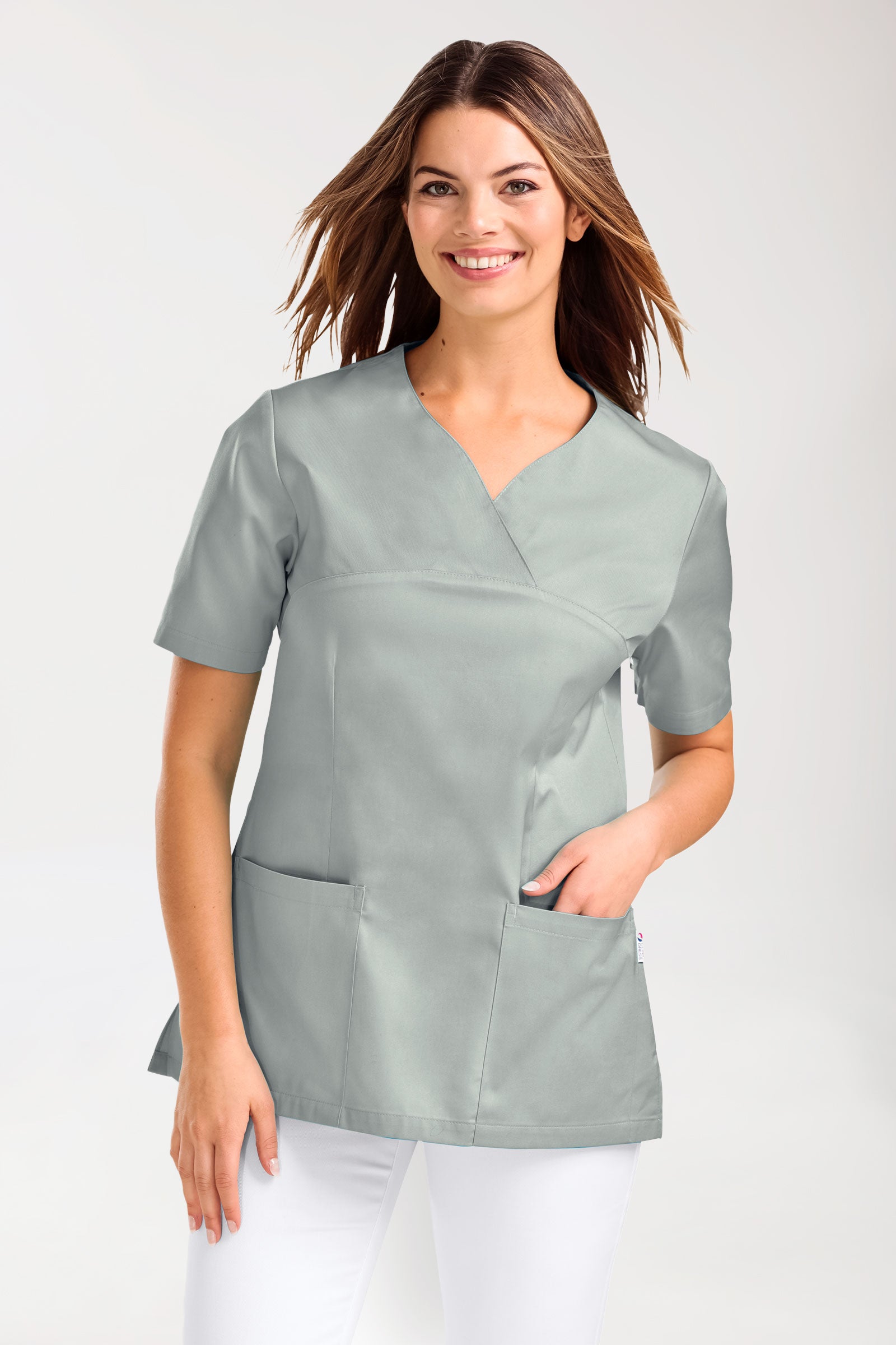 CORE Tunique Femme - Décolleté Cœur gris