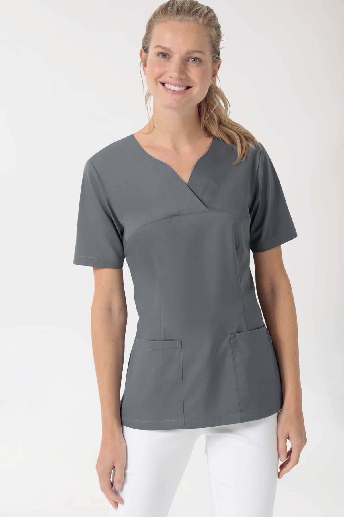 CORE Tunique Femme - Décolleté Cœur gris granit, Vue de face