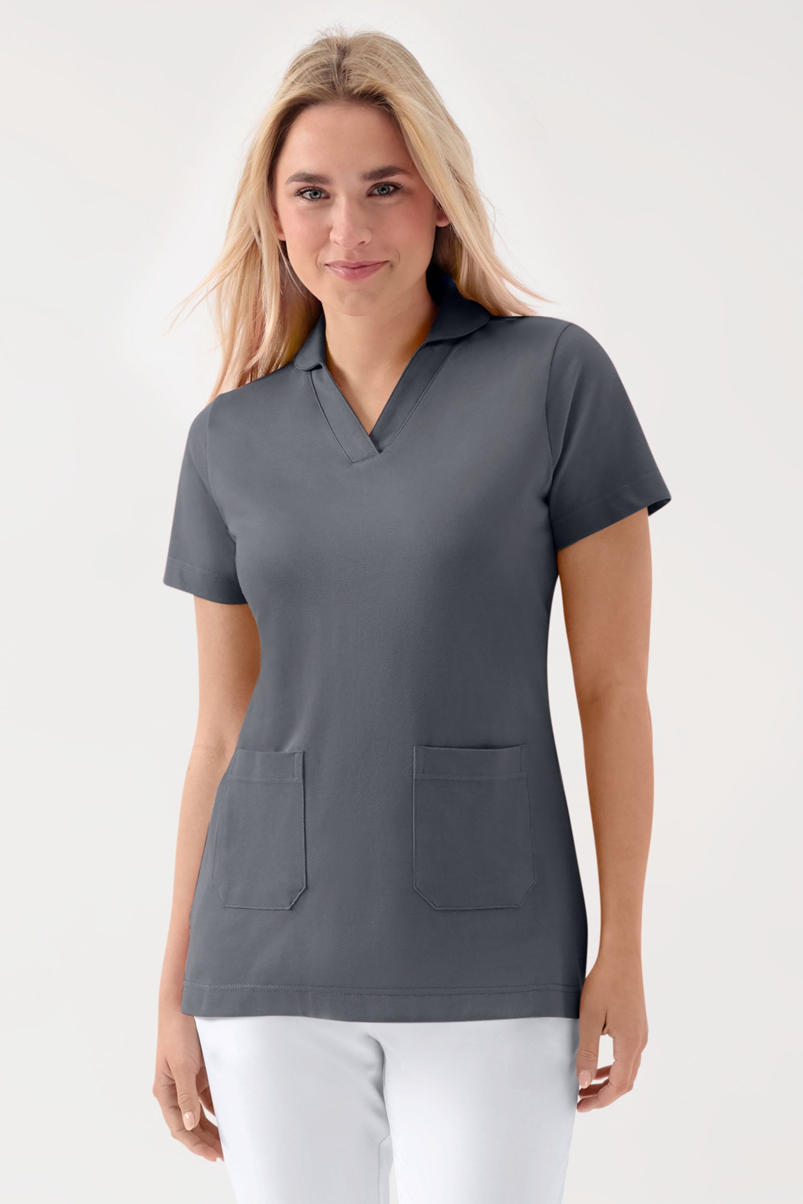 COMFY FLEX Tunique Stretch Femme - col châle galet