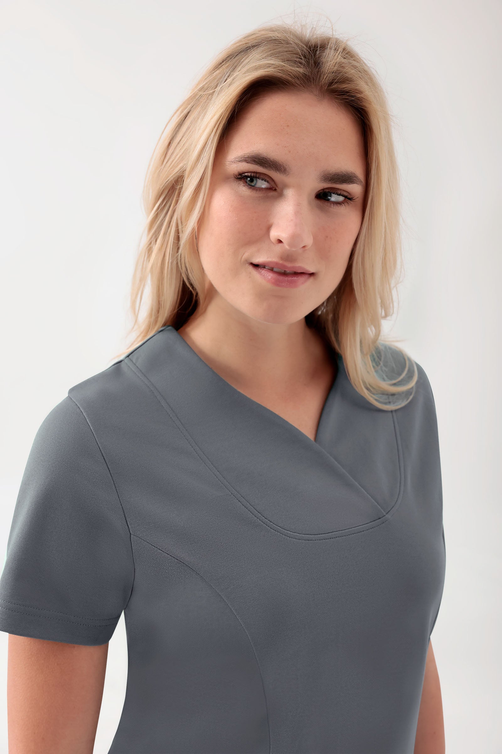 COMFY FLEX Tunique Stretch Femme - Décolleté Cœur galet, Vue de face