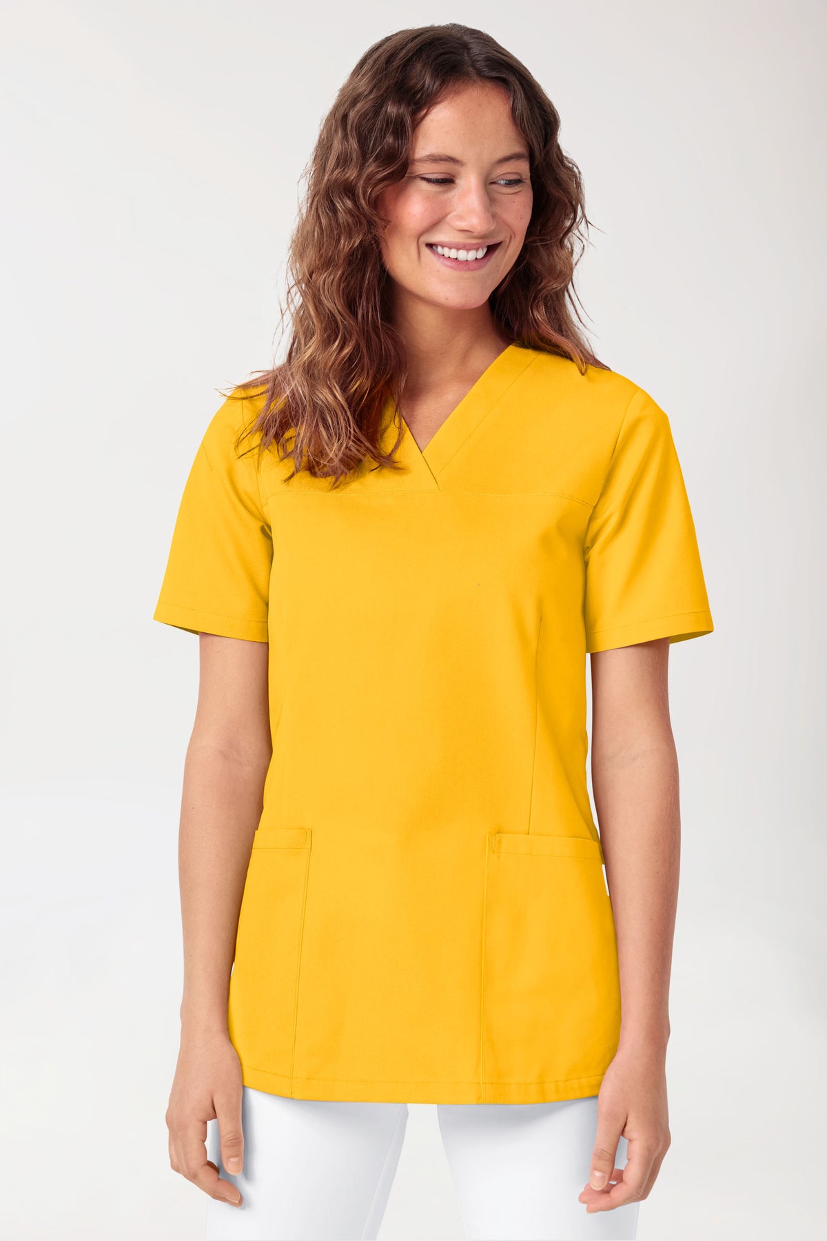 Tunique Femme - Décolleté V jaune soleil
