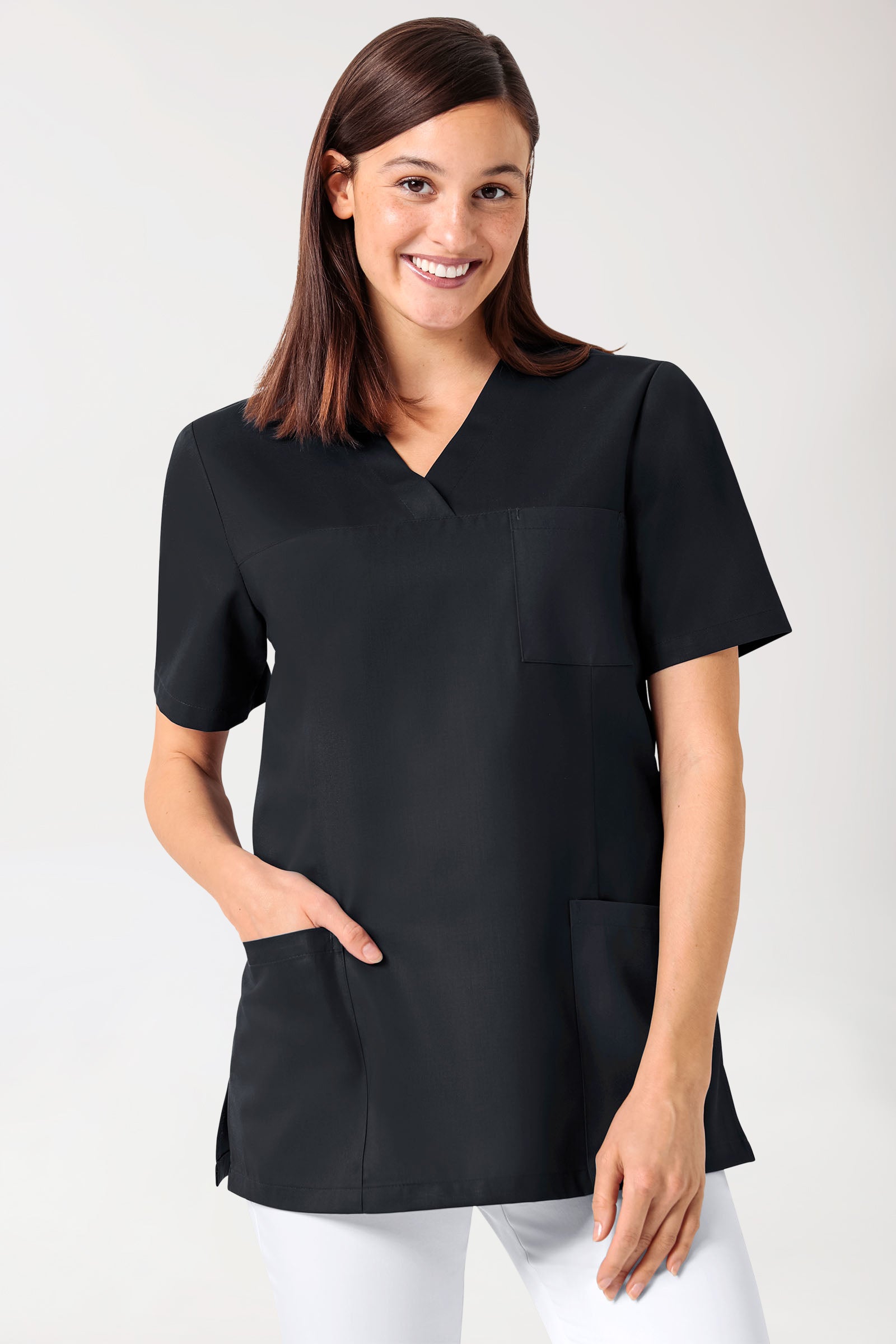 GREEN Tunique Femme - Décolleté V noir
