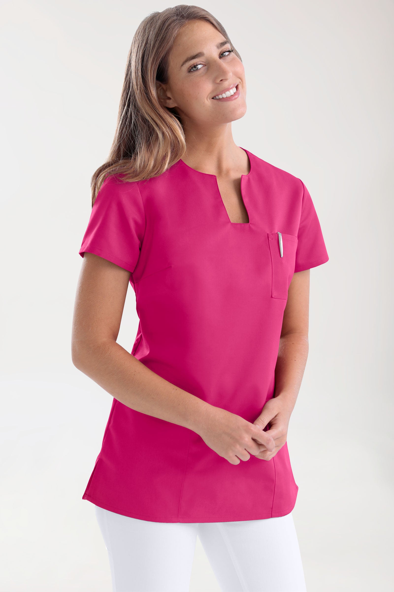JUST STRONG Tunique Femme - Décolleté carré pink