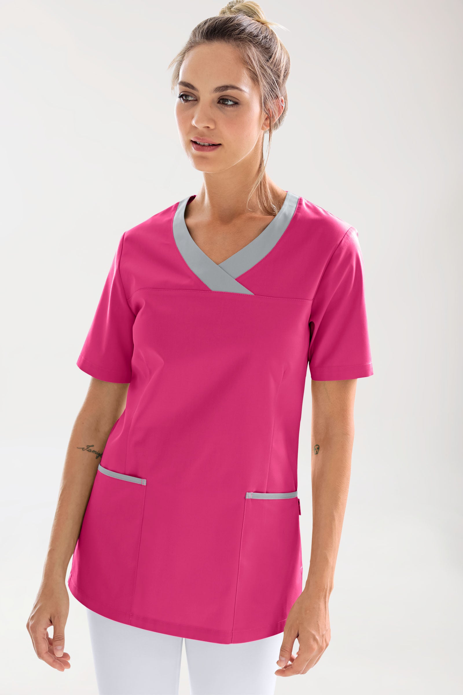 CORE Tunique Femme pink/gris, Vue de face
