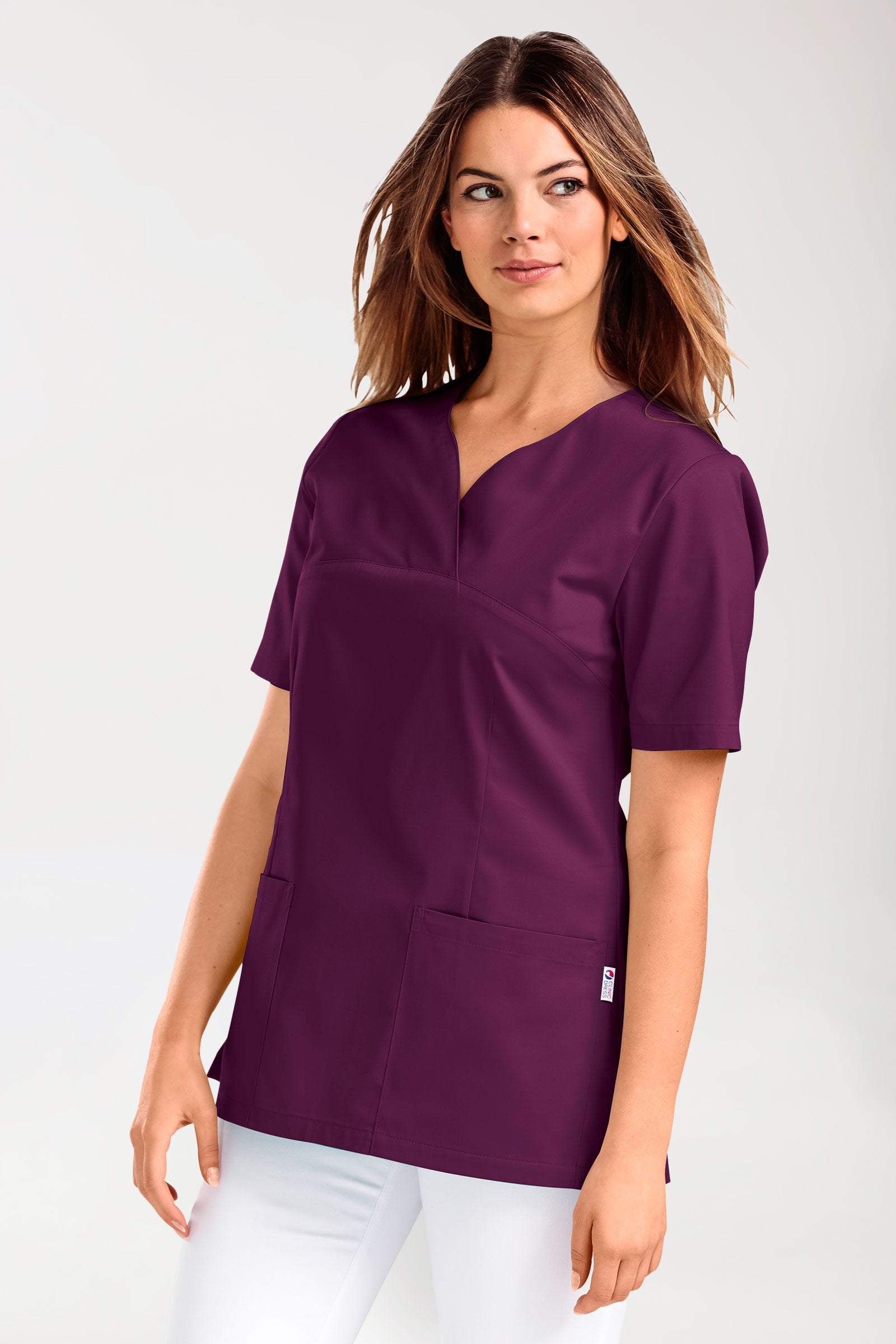 CORE Tunique Femme - Décolleté Cœur prune