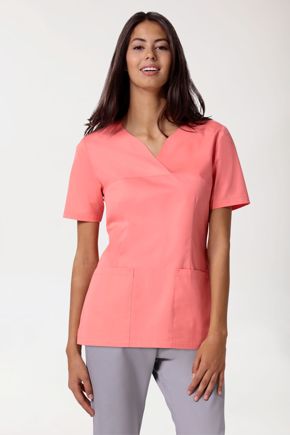 CORE Tunique Femme - Décolleté Cœur rose pêche