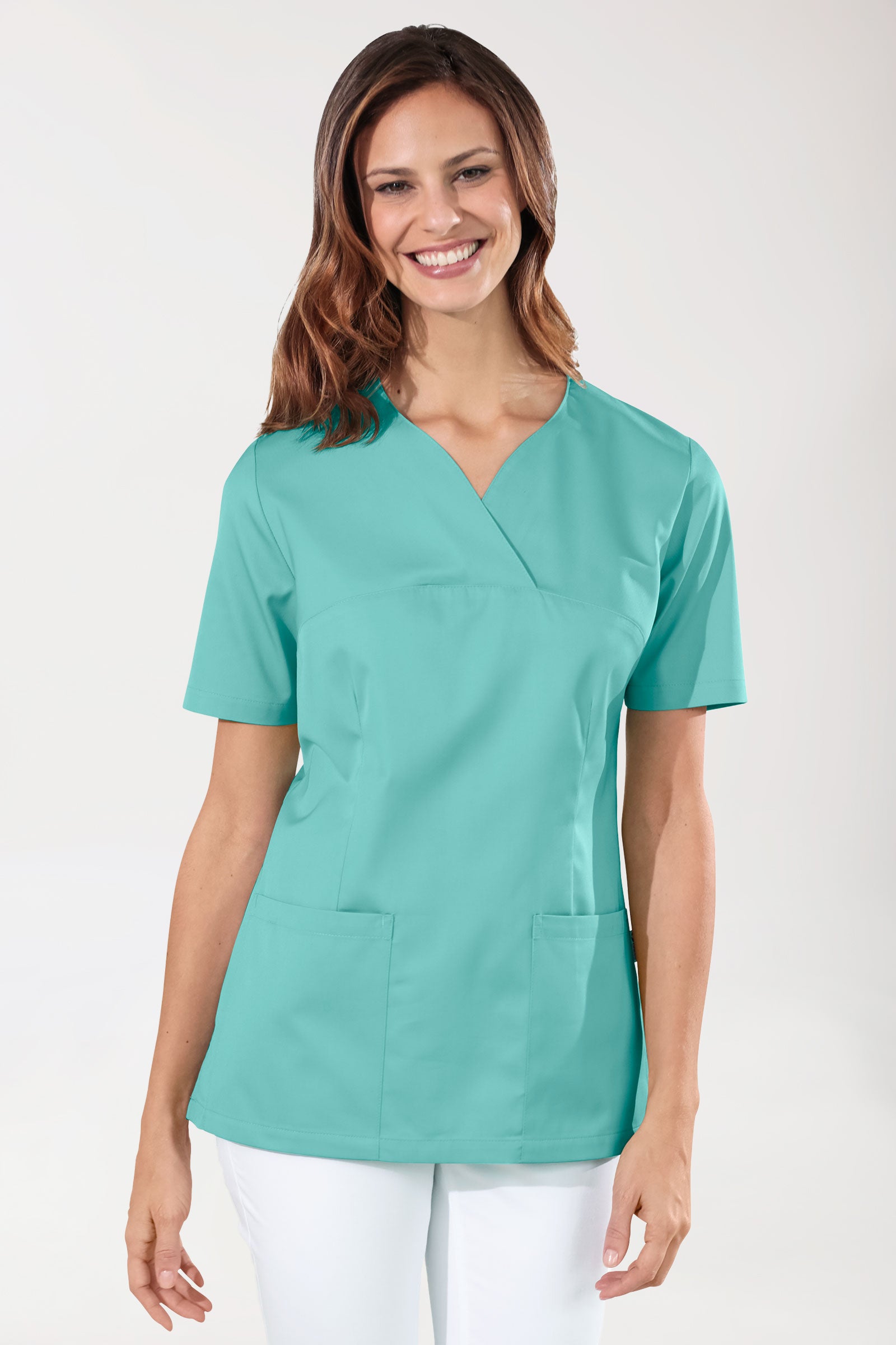 CORE Tunique Femme - Décolleté Cœur vert d'eau