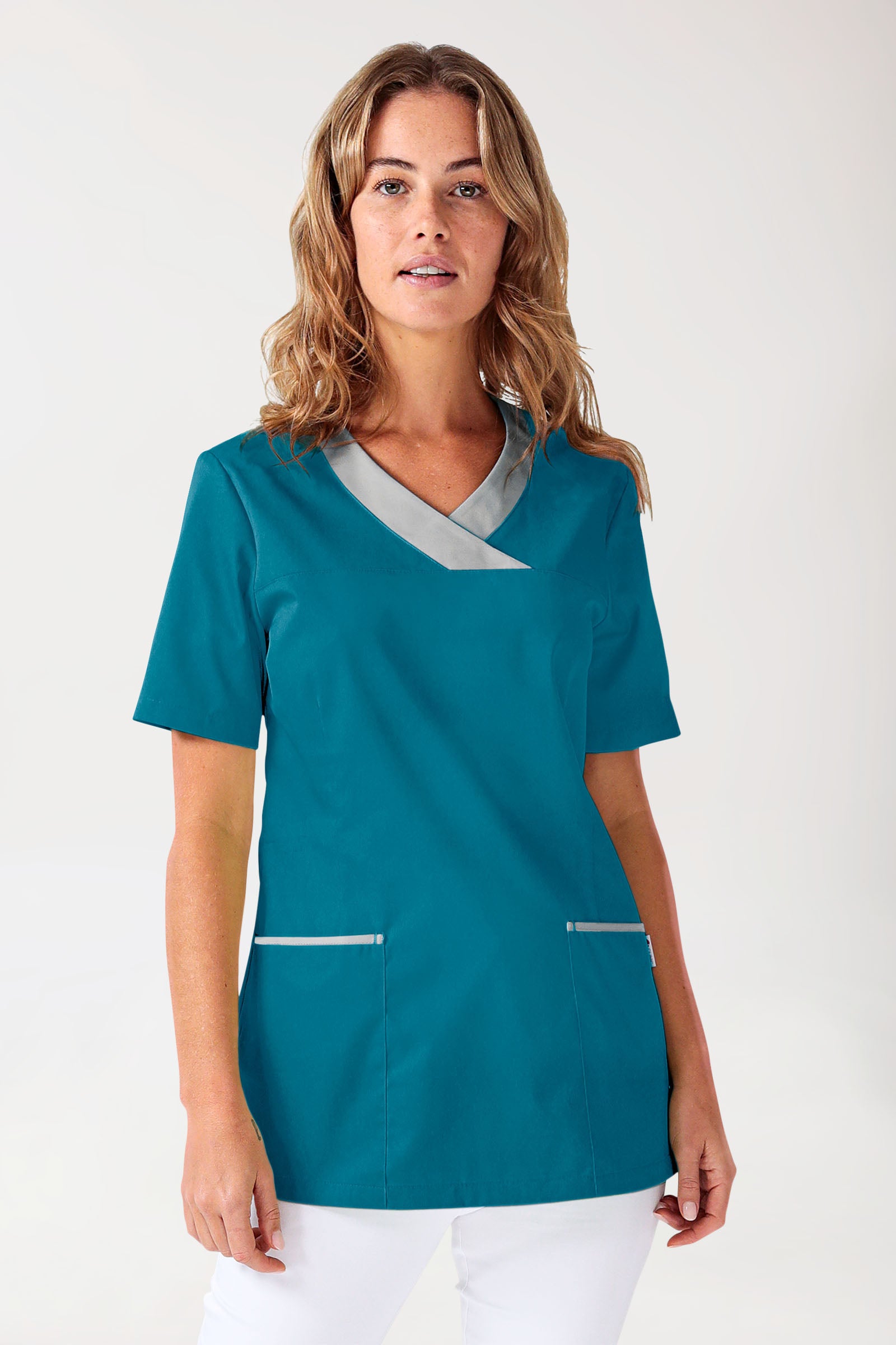 CORE Tunique Femme vert pétrole/gris