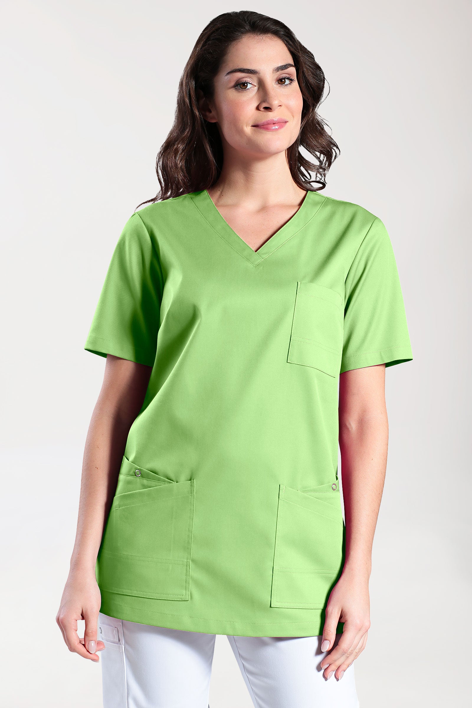 CLINIC STRETCH Tunique Femme - Manche courte vert pomme