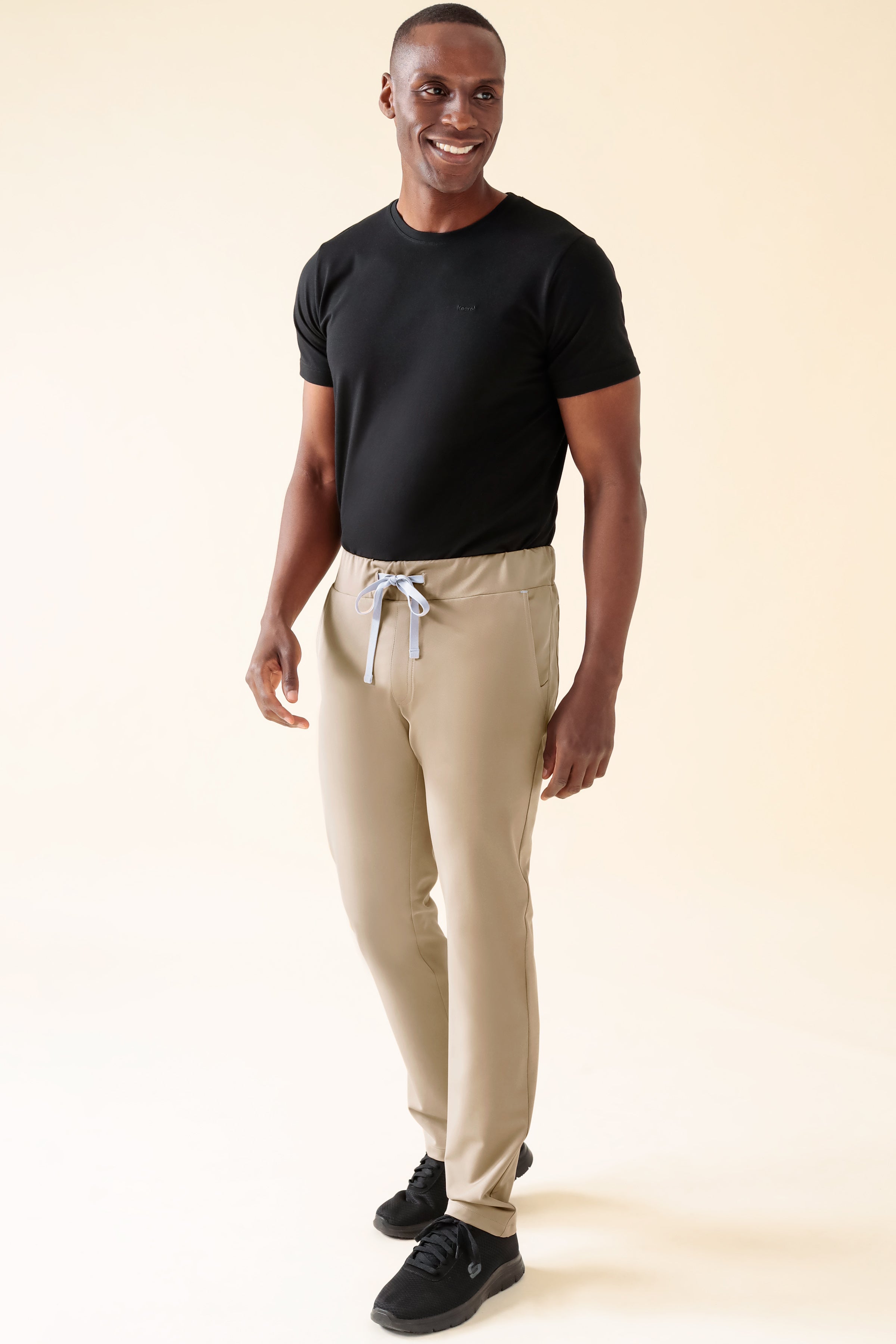 KAERE Pantalon Homme - sans poche cargo sable