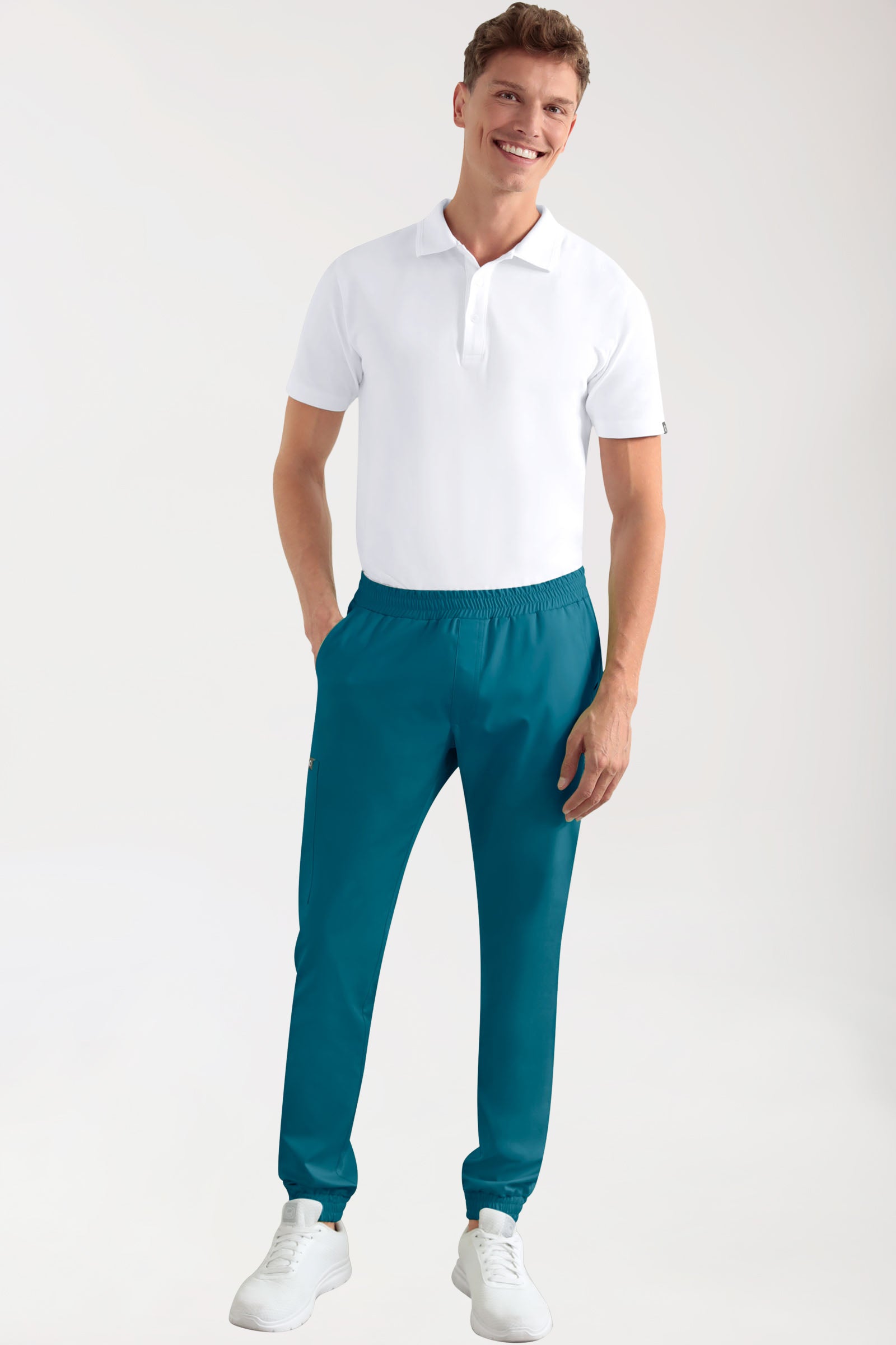 CORE Pantalon Cargo Homme – Style Jogpant pétrole