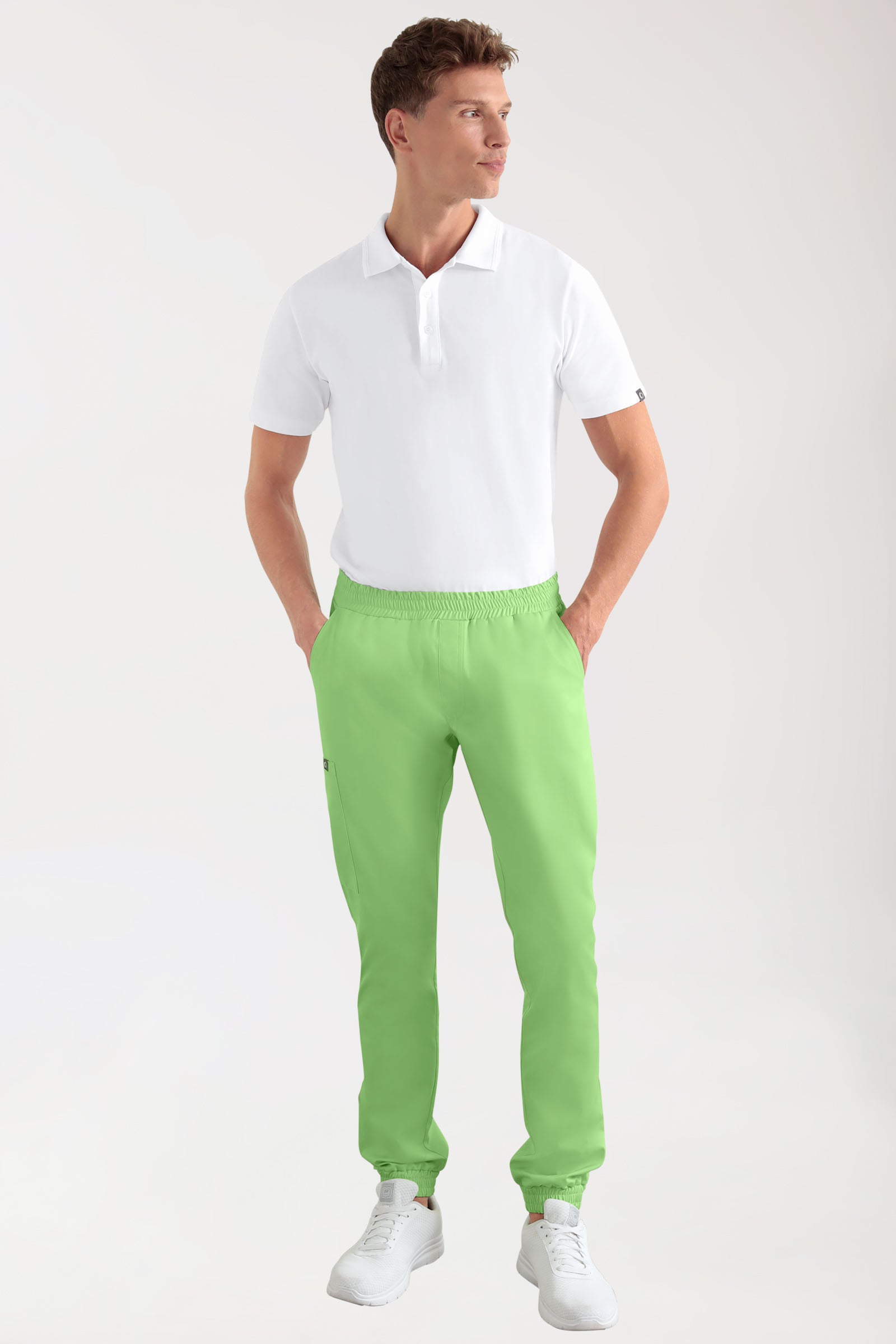 CORE Pantalon Cargo Homme – Style Jogpant vert pomme