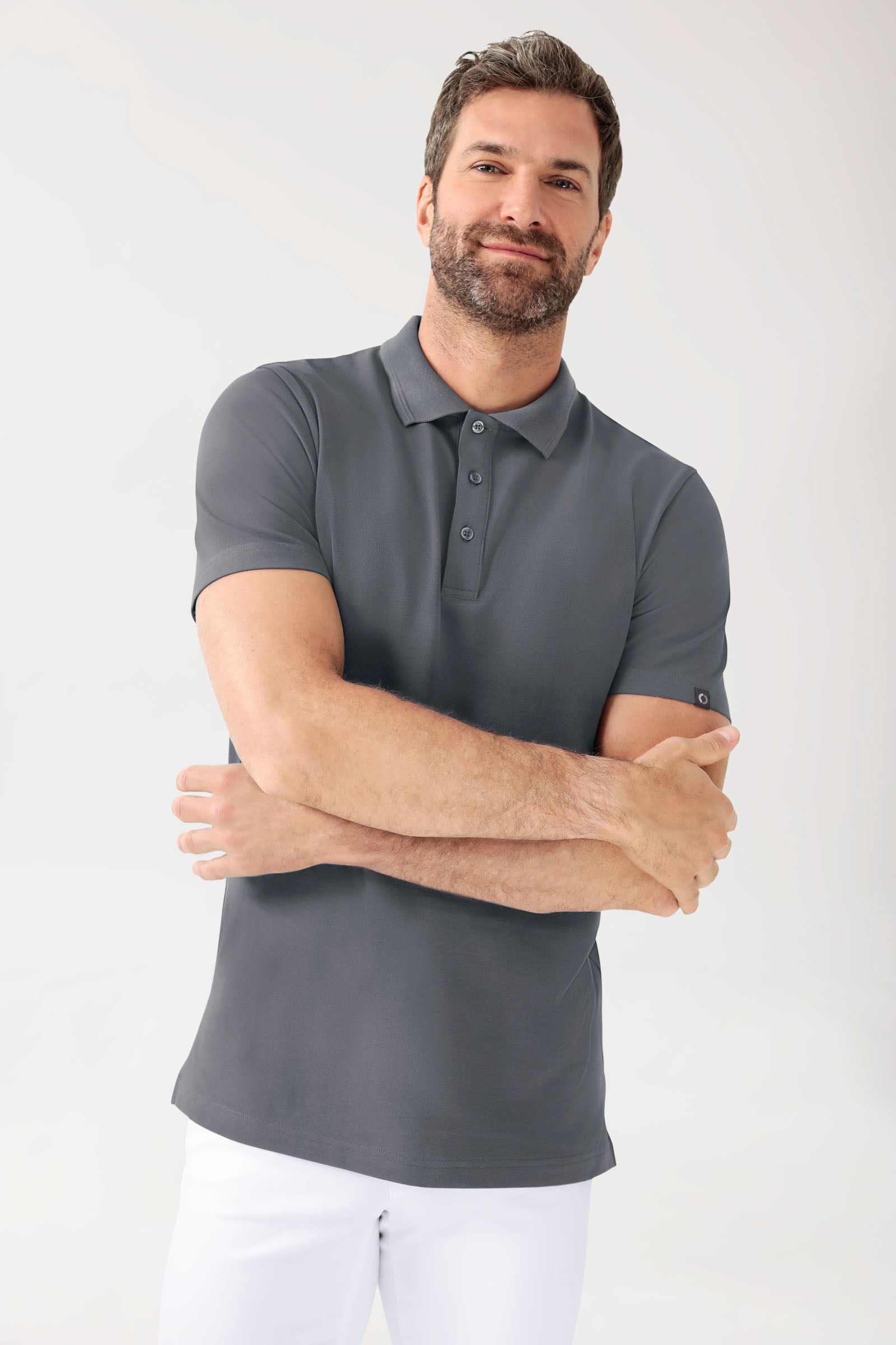 COMFY FLEX Shirt Stretch Homme - Col polo galet
