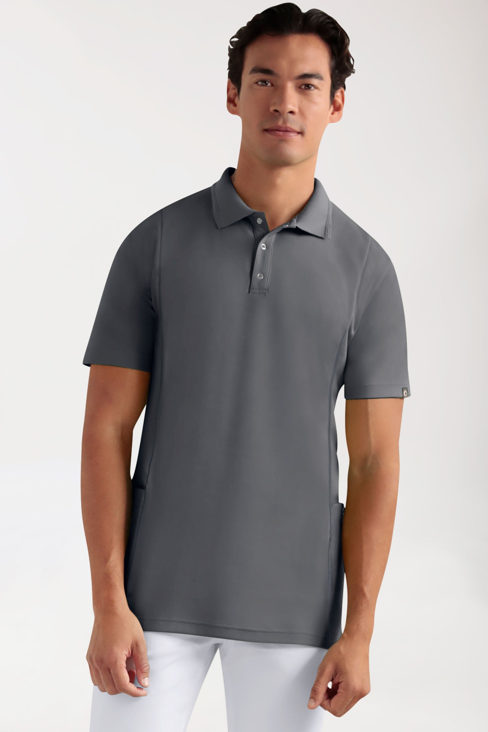 COMFY FLEX Tunique Stretch Homme - Col polo galet, Vue de face