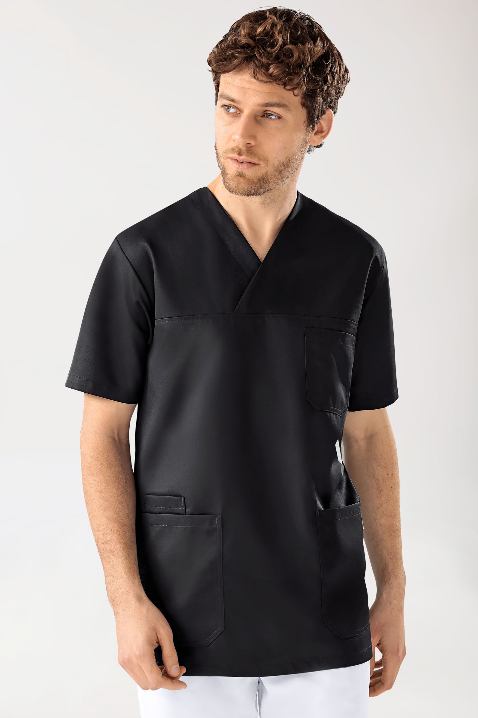 GREEN Tunique Homme - Col V noir
