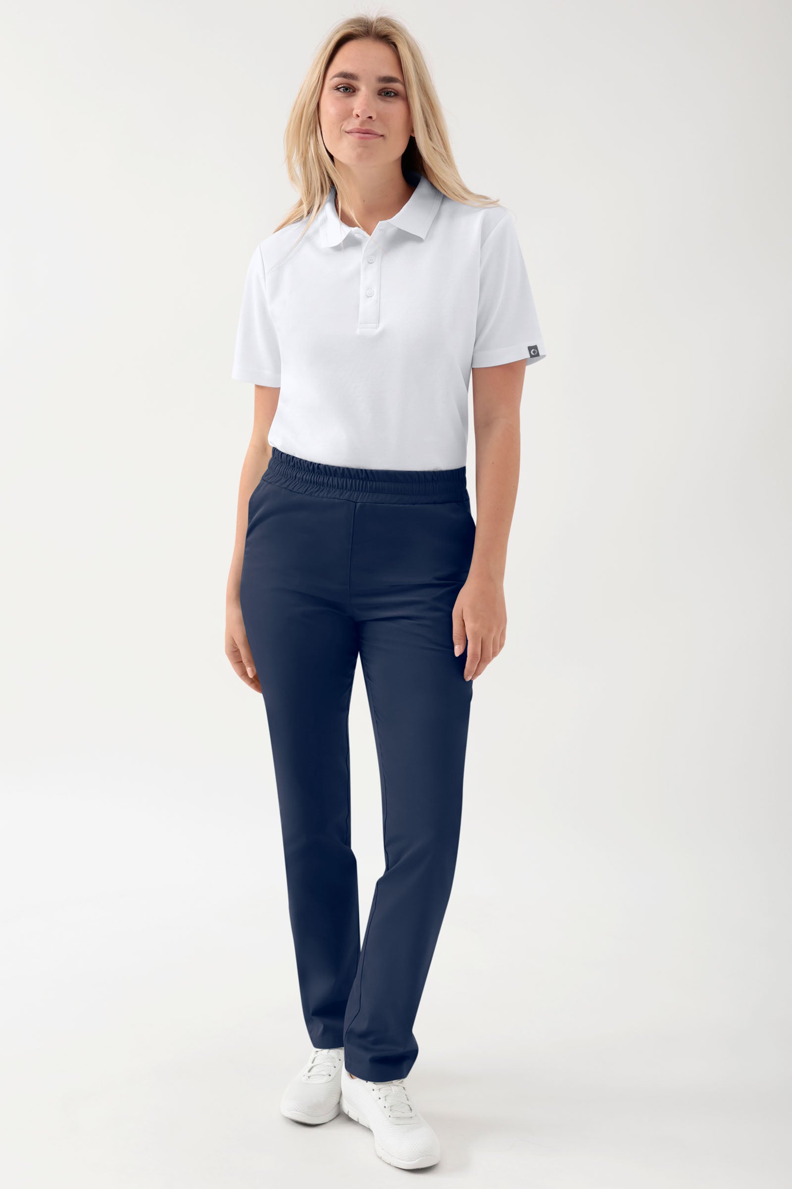 GREEN Pantalon Stretch mixte - Ceinture élastiquée navy