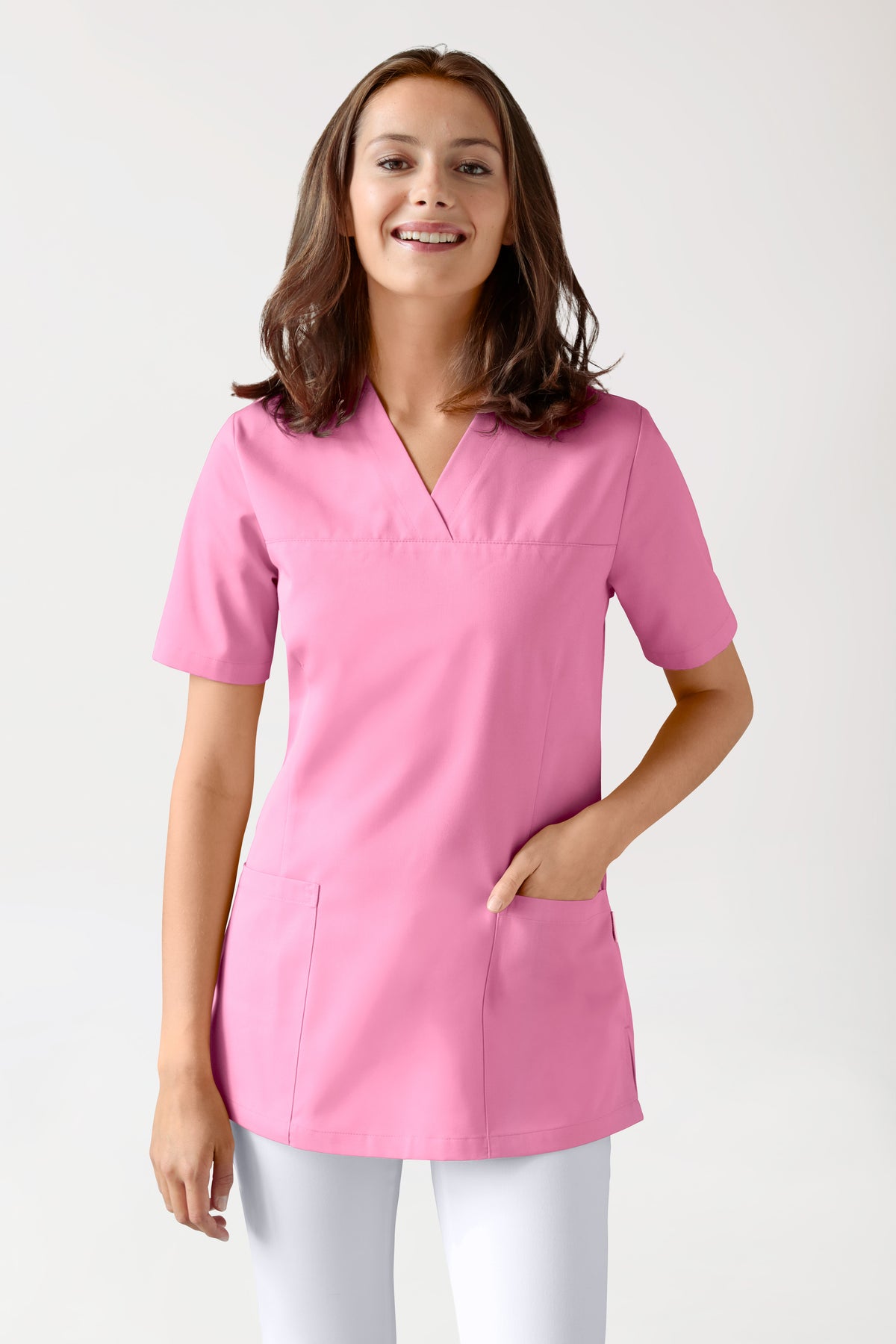 Tunique Femme fuchsia rosé, Vue de face