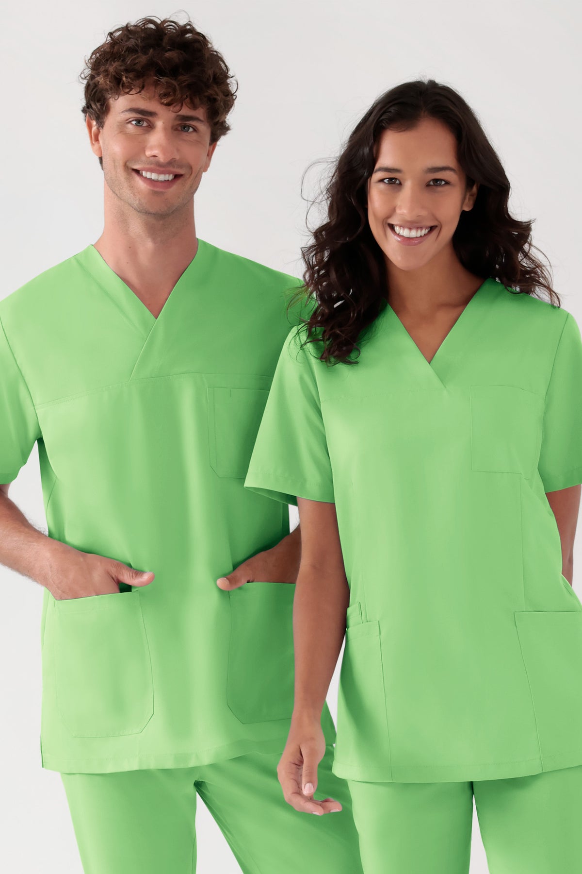 TENCEL™ Tunique Femme - Décolleté V vert pomme, Vue de face