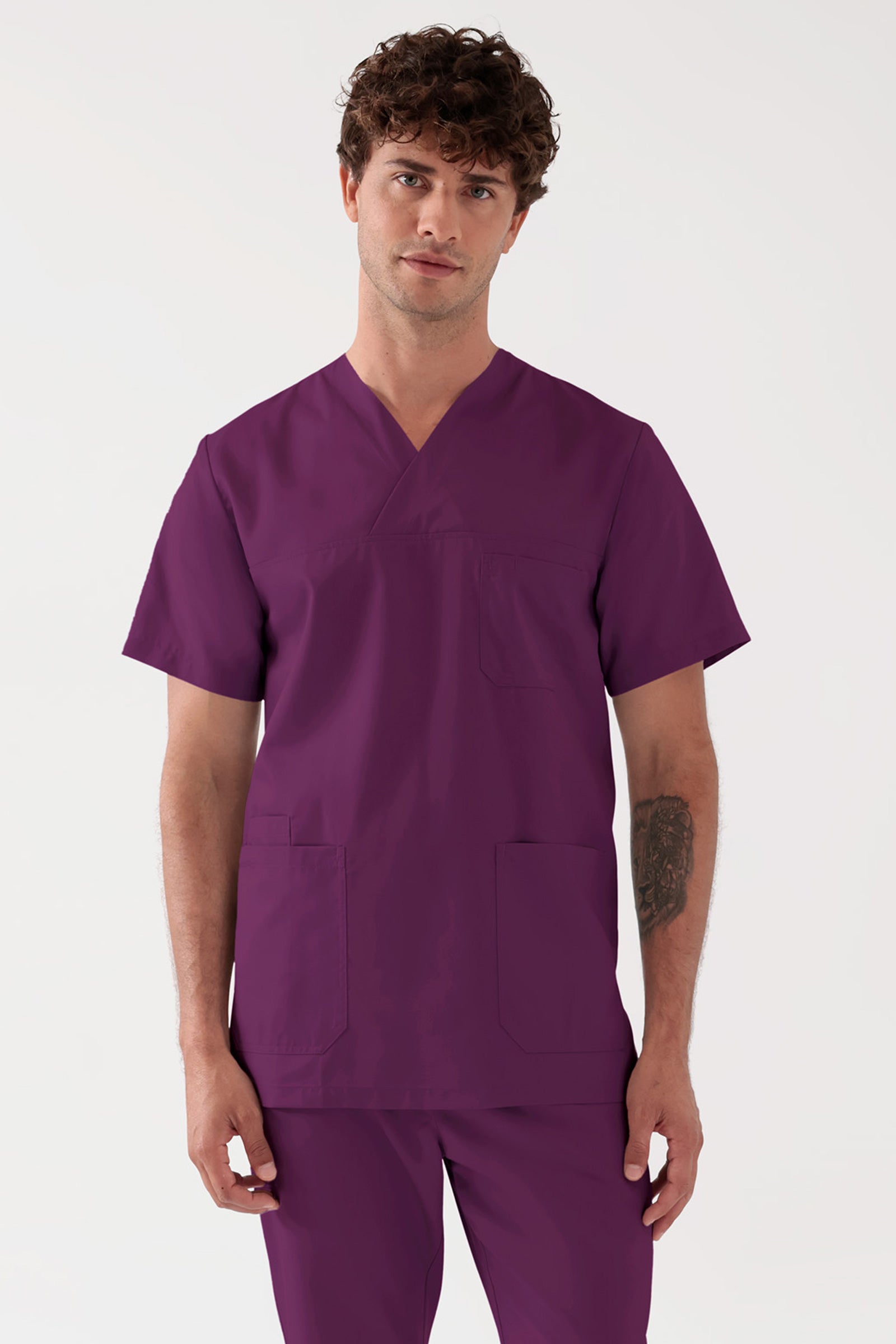 TENCEL™ Tunique Homme - Col V mûre